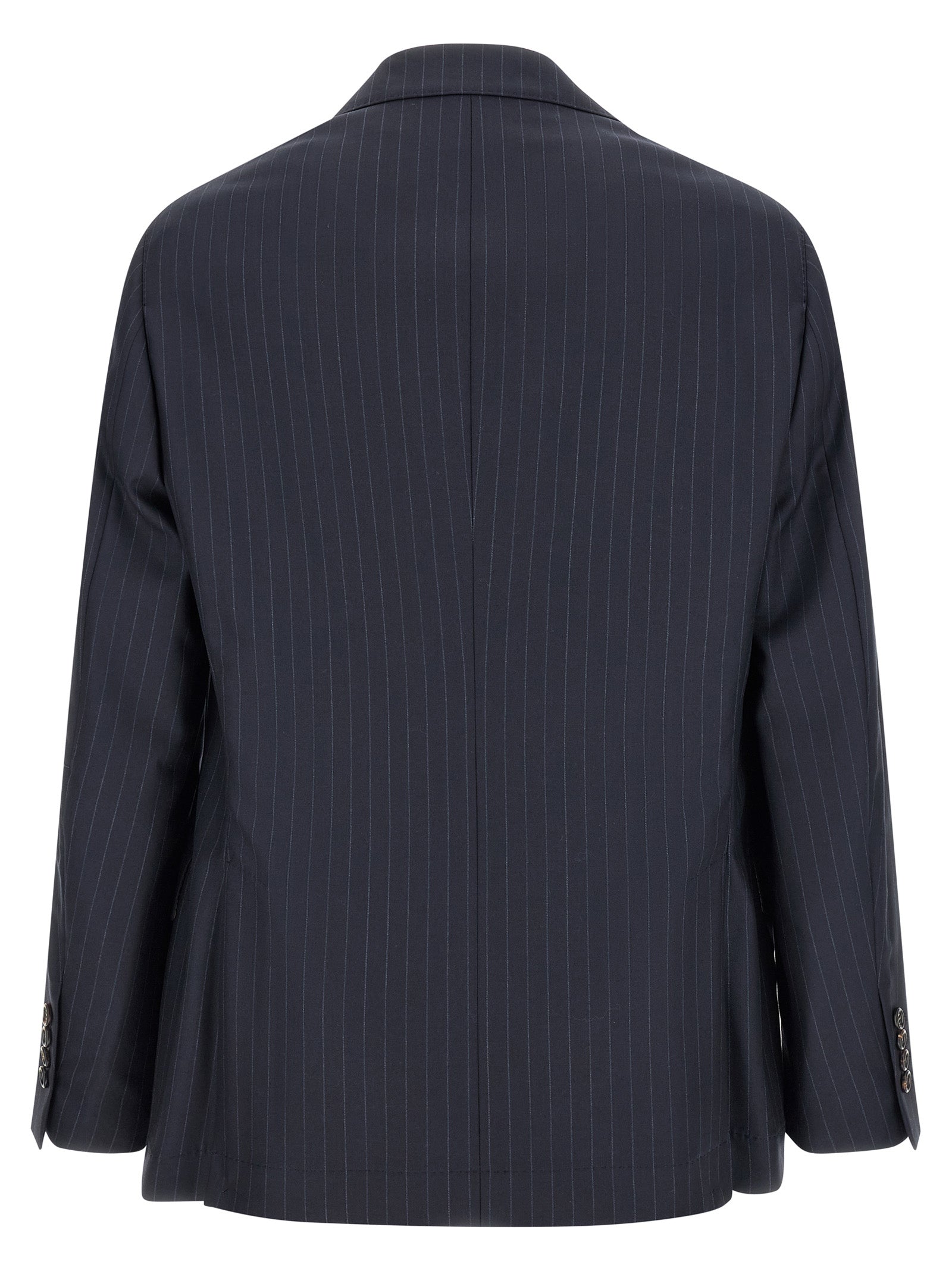 Brunello Cucinelli Blue Virgin Wool Men's Blazer