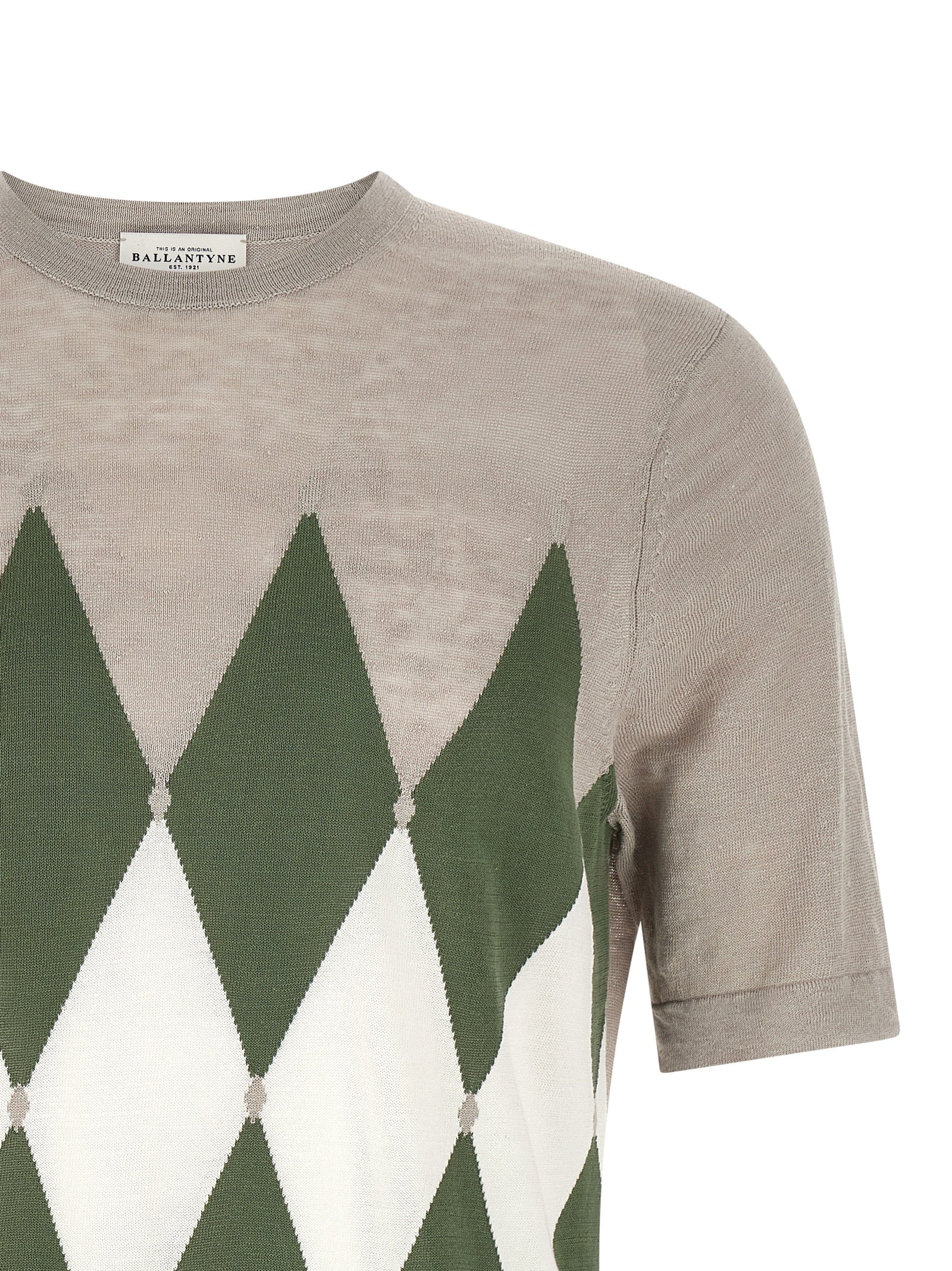 Ballantyne Gray Linen Men's T-Shirt
