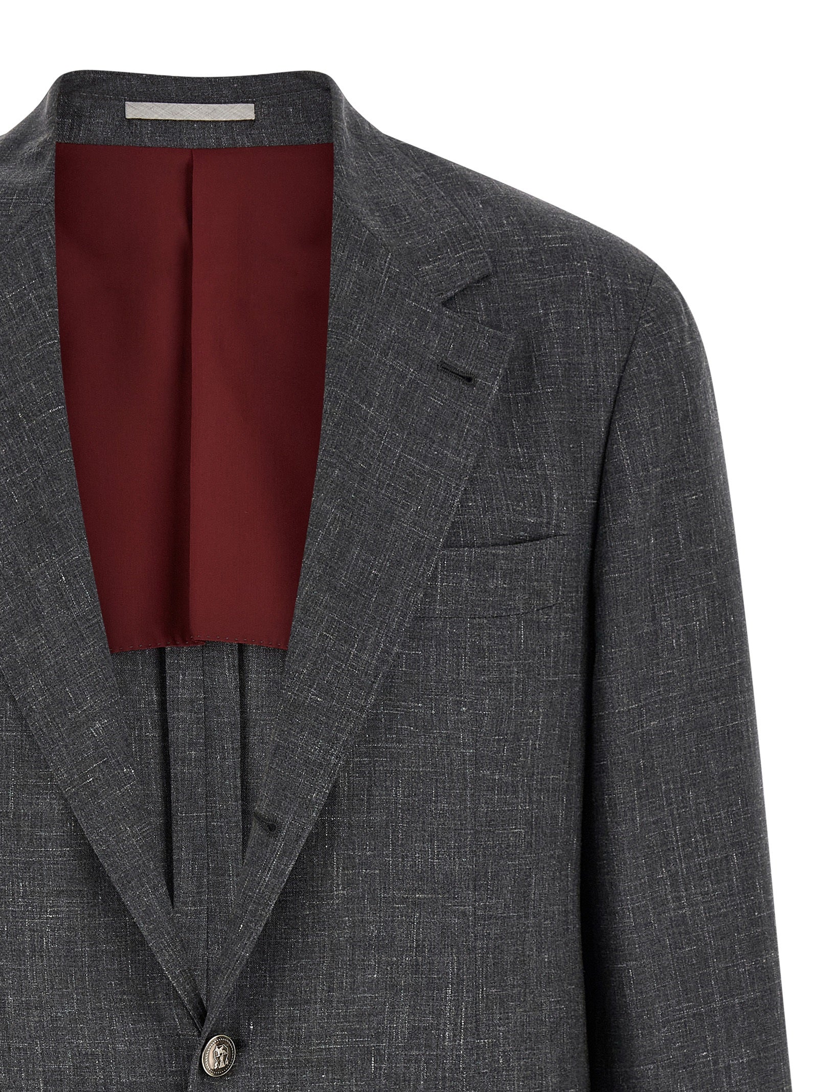 Brunello Cucinelli Gray Wool Men's Blazer