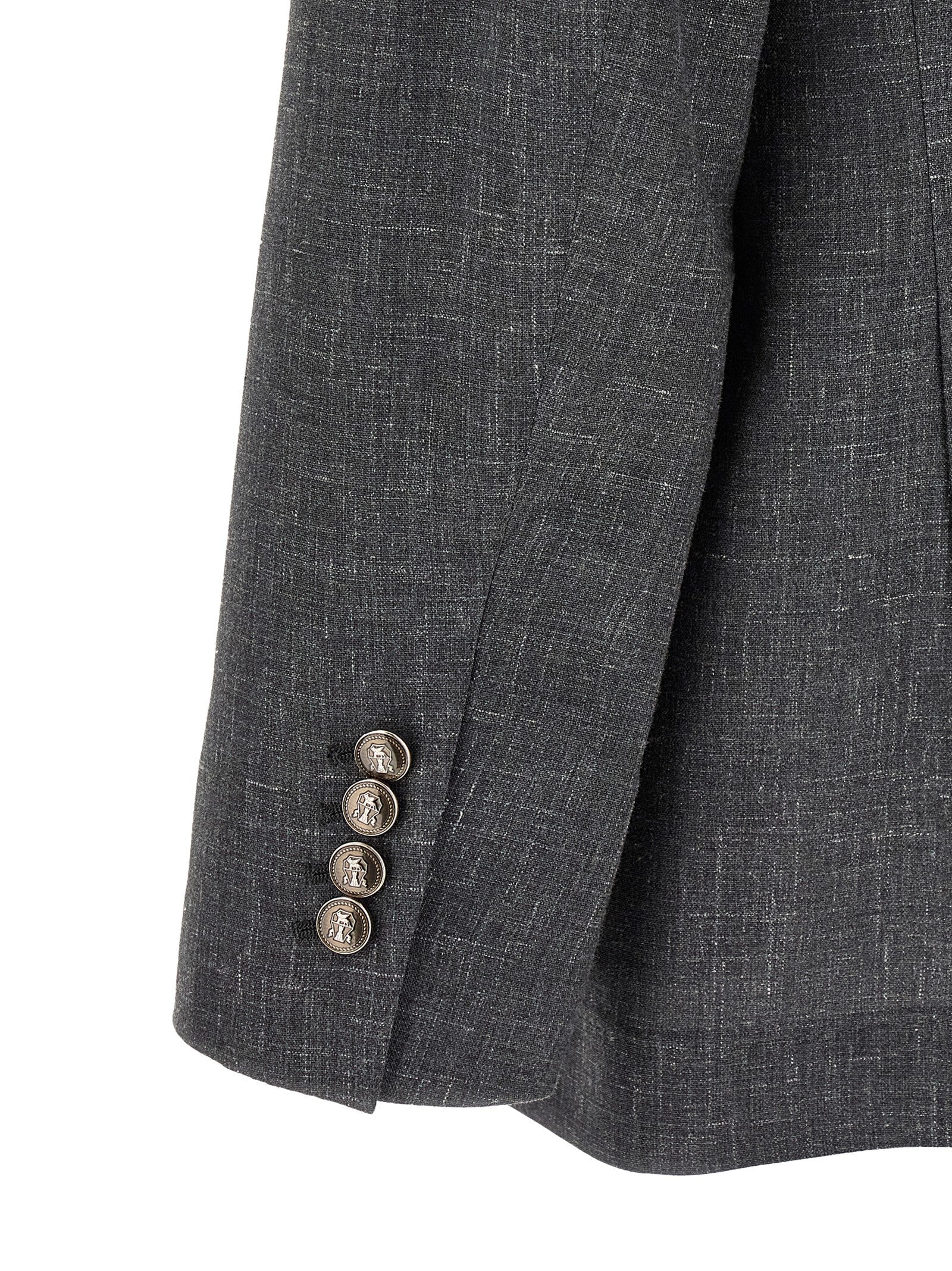Brunello Cucinelli Gray Wool Men's Blazer