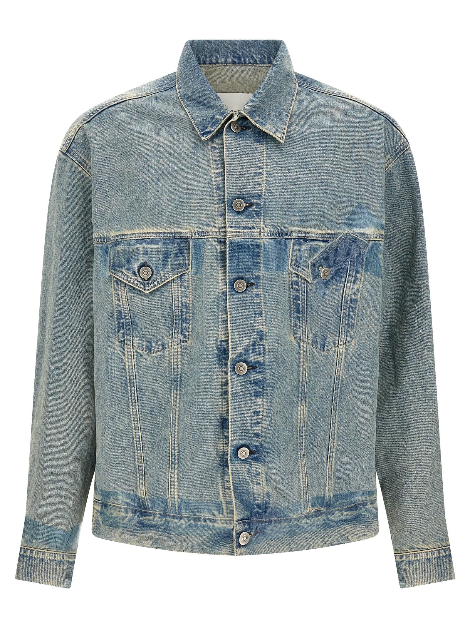 Maison Margiela Blue Cotton Denim Men's Jacket