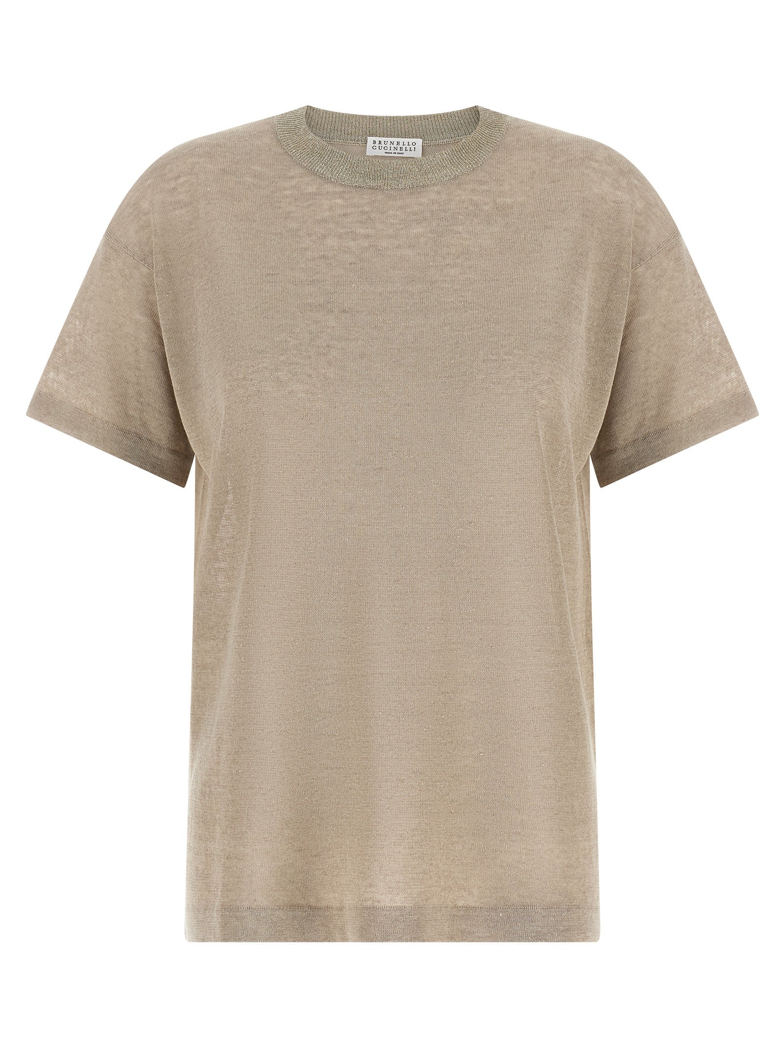 Brunello Cucinelli Beige Linen Women's Cardigan