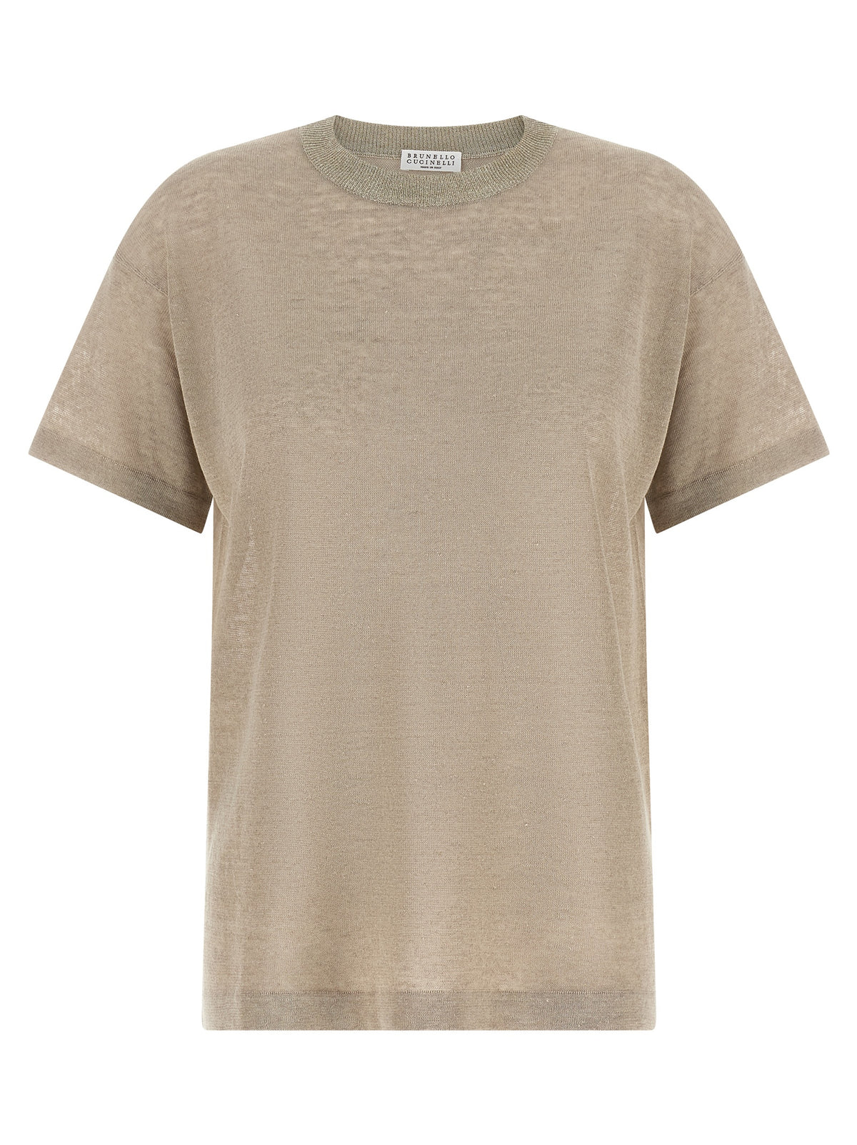 Brunello Cucinelli Beige Linen Women's Cardigan