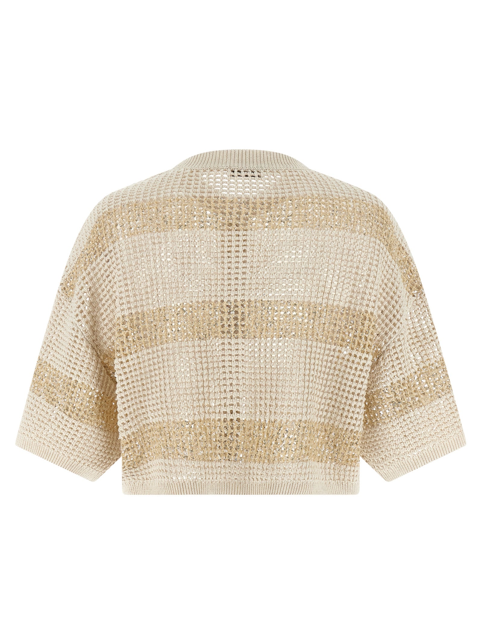 Brunello Cucinelli Beige Cotton Women's Cardigan
