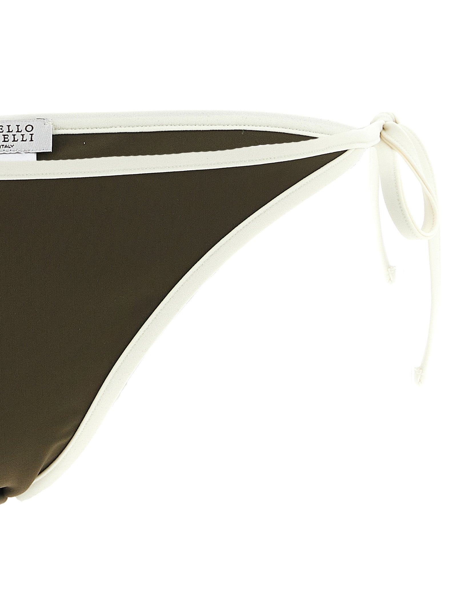 Brunello Cucinelli Bicolor Polyamide Swim Women's Briefs