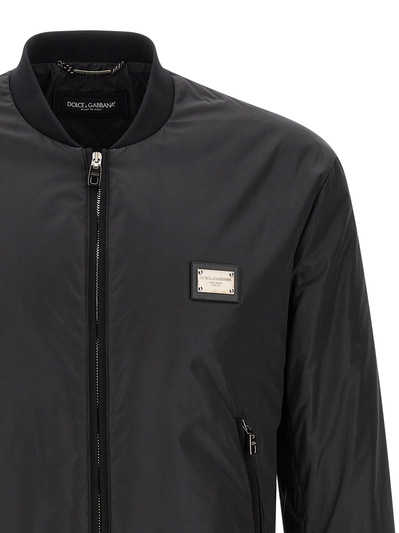 Dolce & Gabbana Black Polyamide Men's Bomber