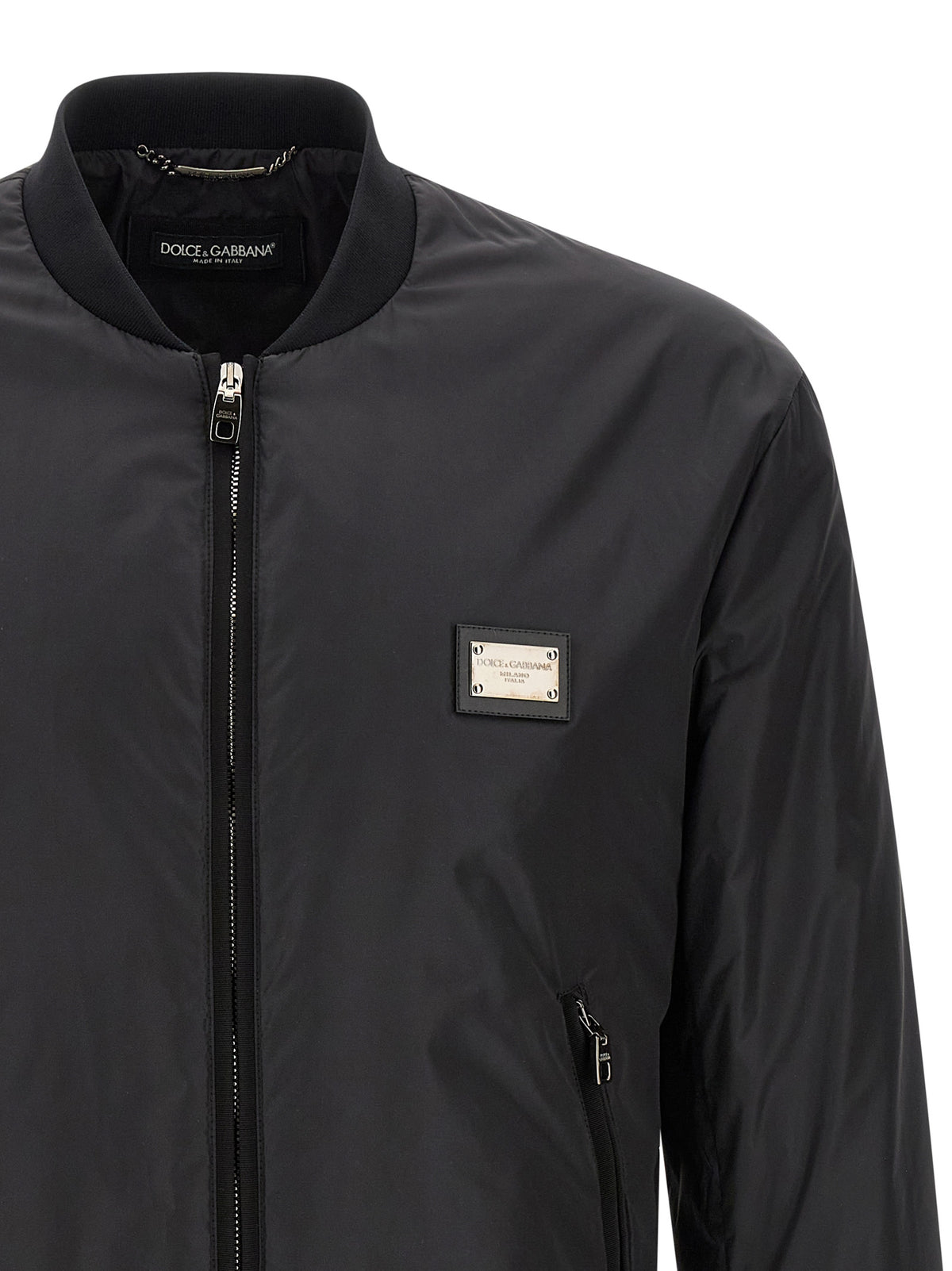 Dolce & Gabbana Black Polyamide Men's Bomber