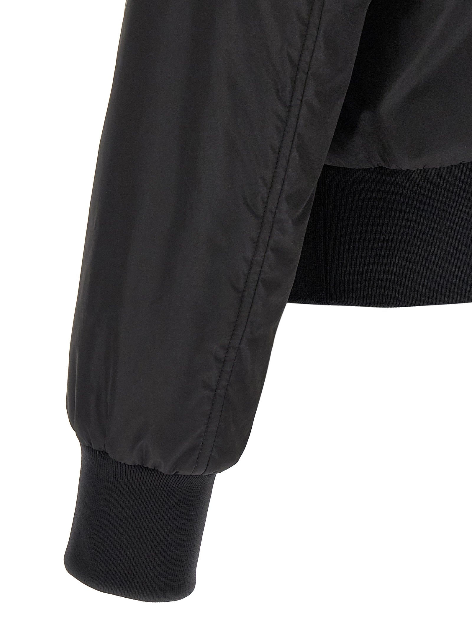 Dolce & Gabbana Black Polyamide Men's Bomber