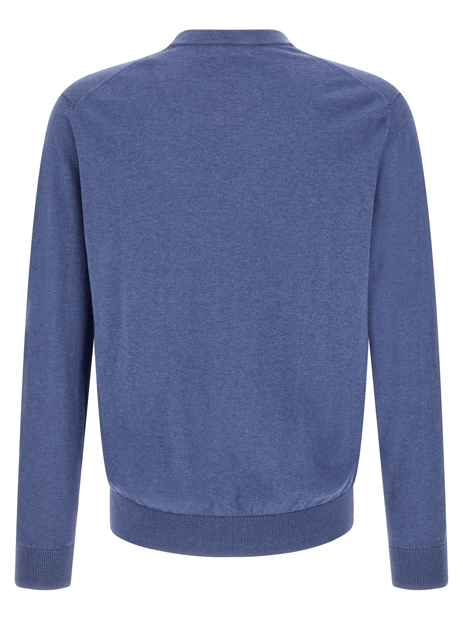 Ballantyne Blue Cotton Men's Cardigan