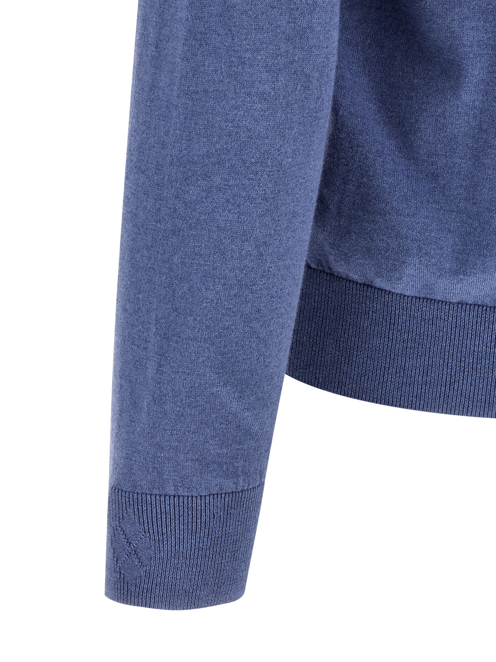 Ballantyne Blue Cotton Men's Cardigan