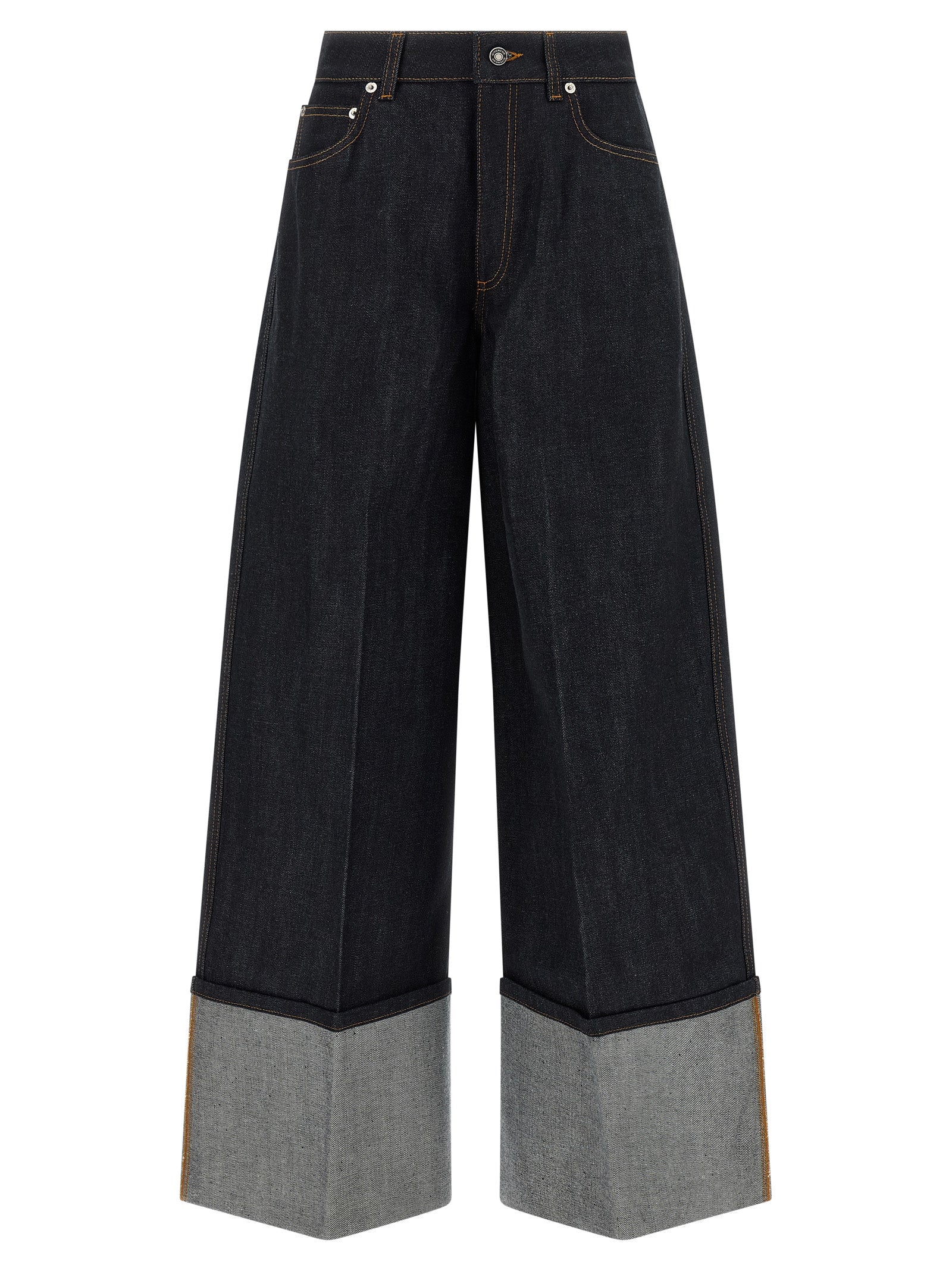 Givenchy Blue Cotton Flared Women's Jeans