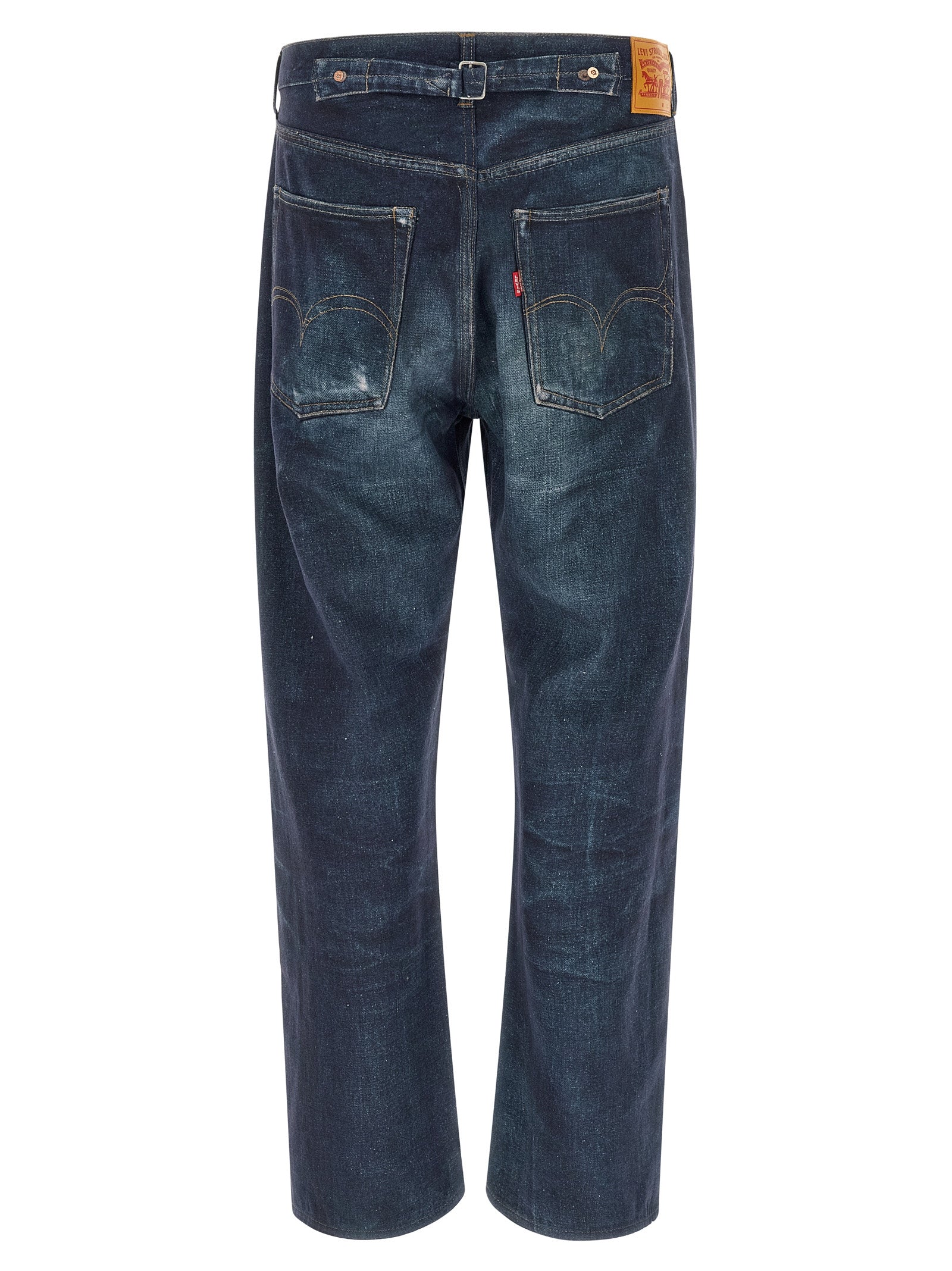 Junya Watanabe Blue Linen Jeans Men's Denim