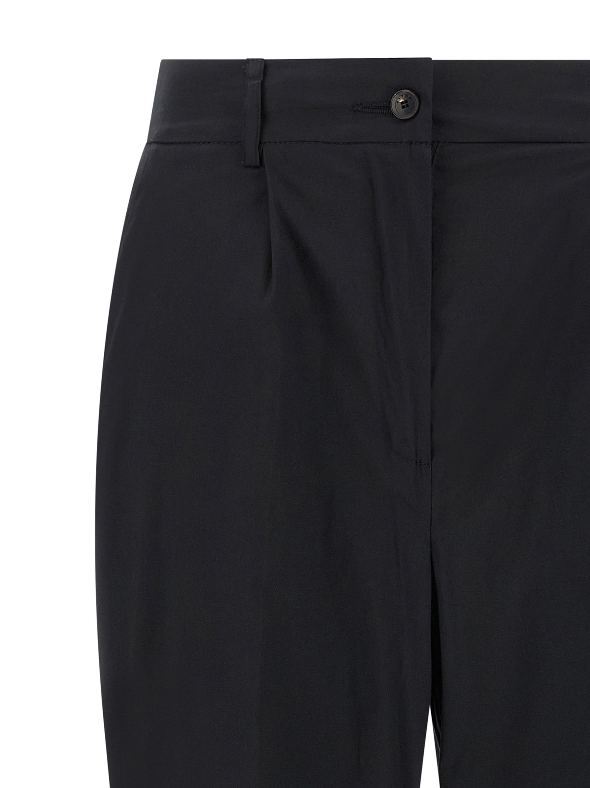 Kiton Black Cotton Casual Women's Pants