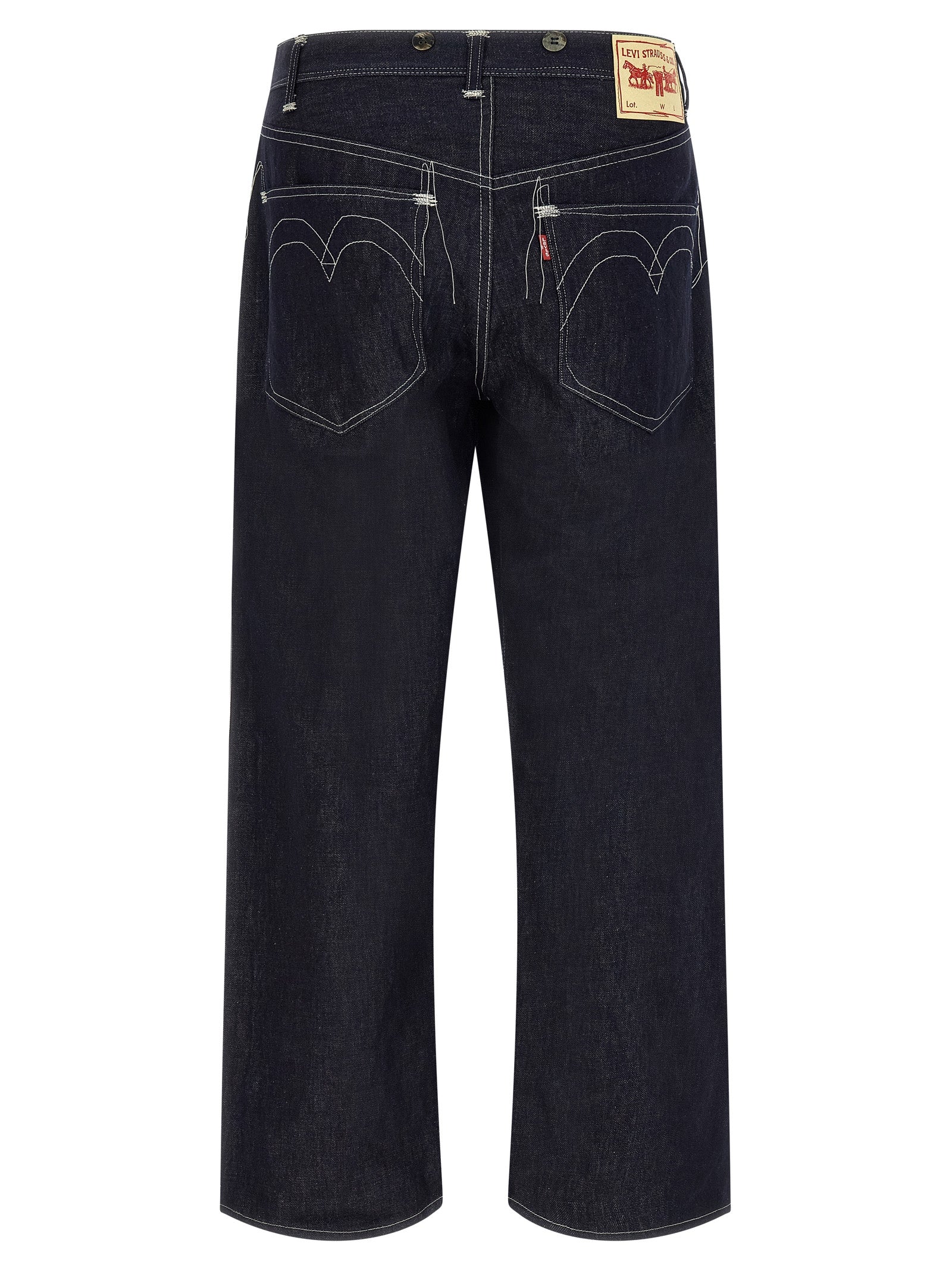 Junya Watanabe Blue Cotton Straight-Leg Men's Jeans