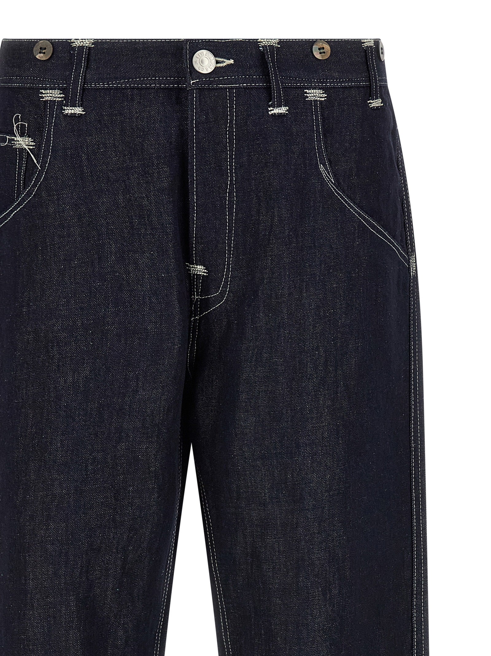 Junya Watanabe Blue Cotton Straight-Leg Men's Jeans