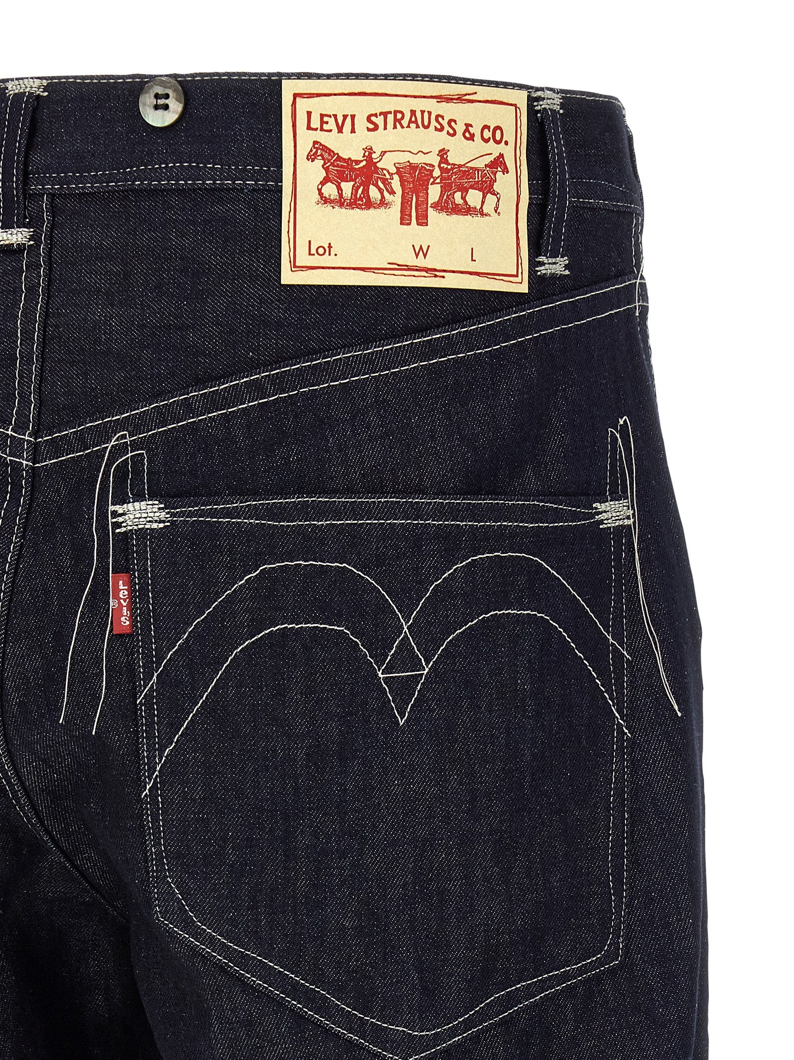Junya Watanabe Blue Cotton Straight-Leg Men's Jeans