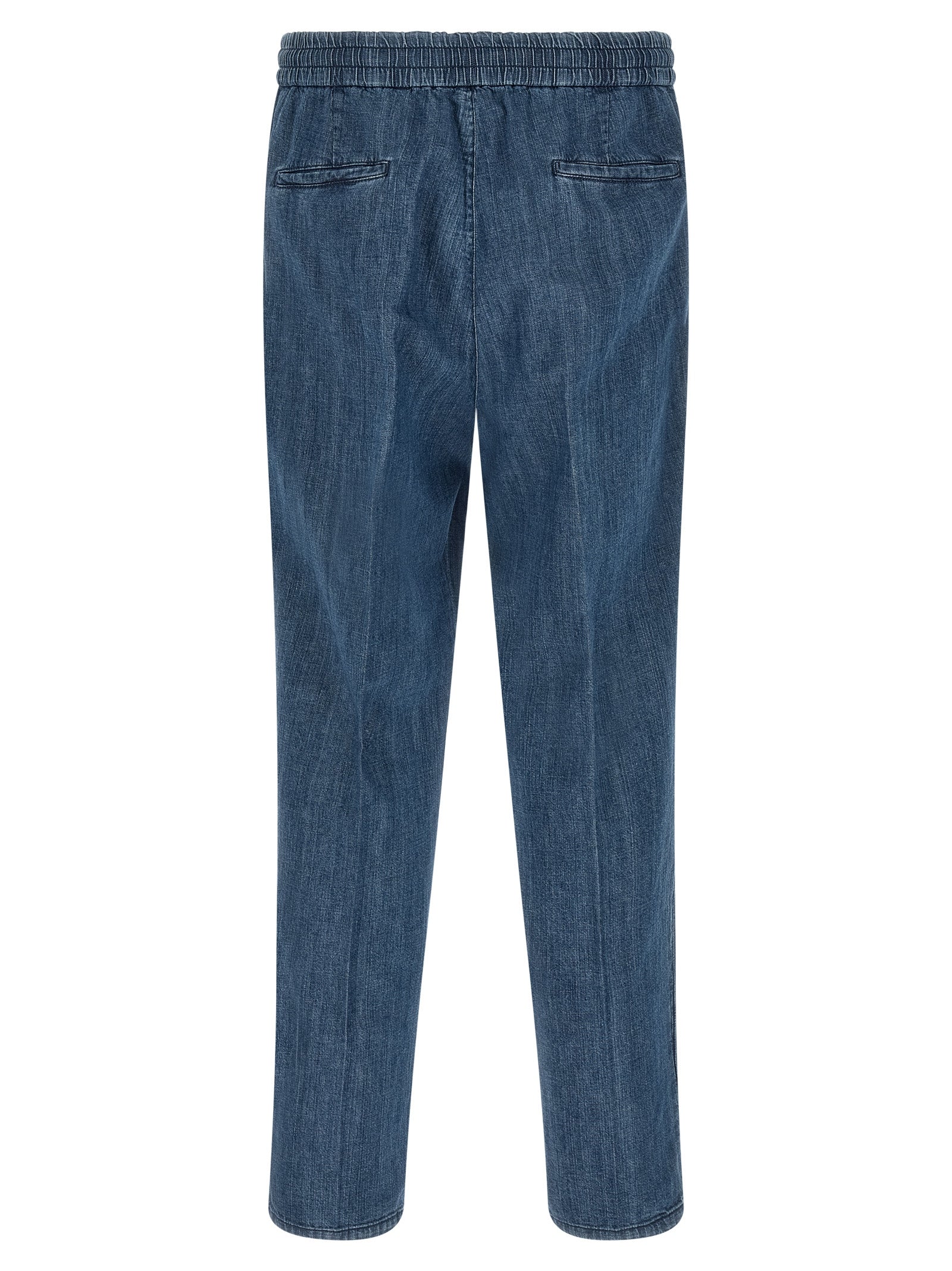 Brunello Cucinelli Blue Cotton Relaxed Fit Men's Jeans