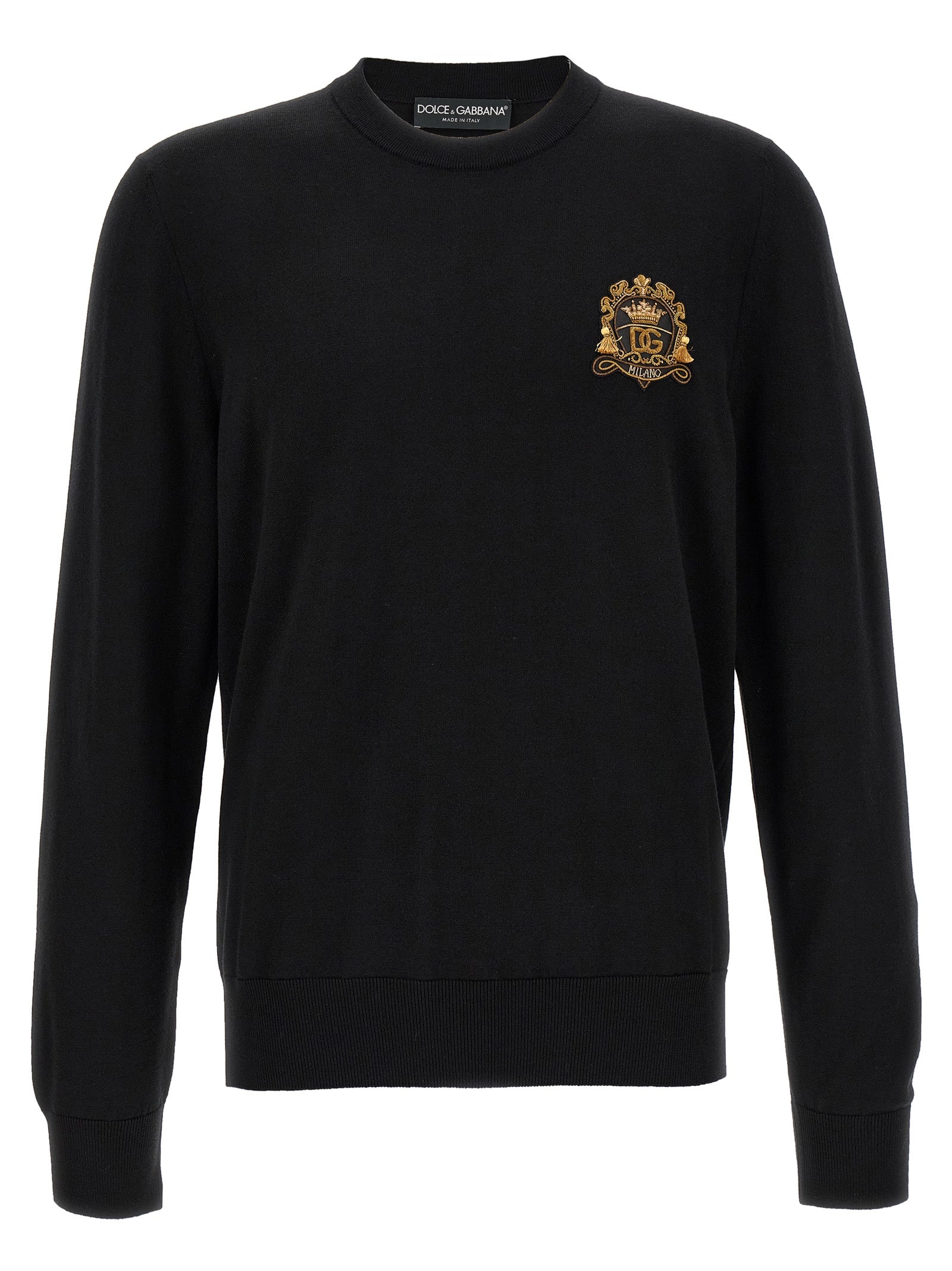 Dolce & Gabbana Black Virgin Wool Men's Cardigan