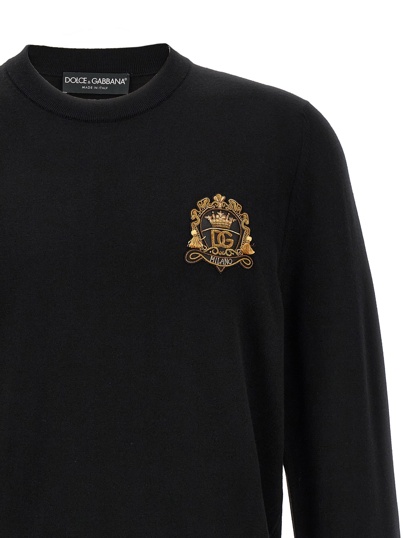 Dolce & Gabbana Black Virgin Wool Men's Cardigan