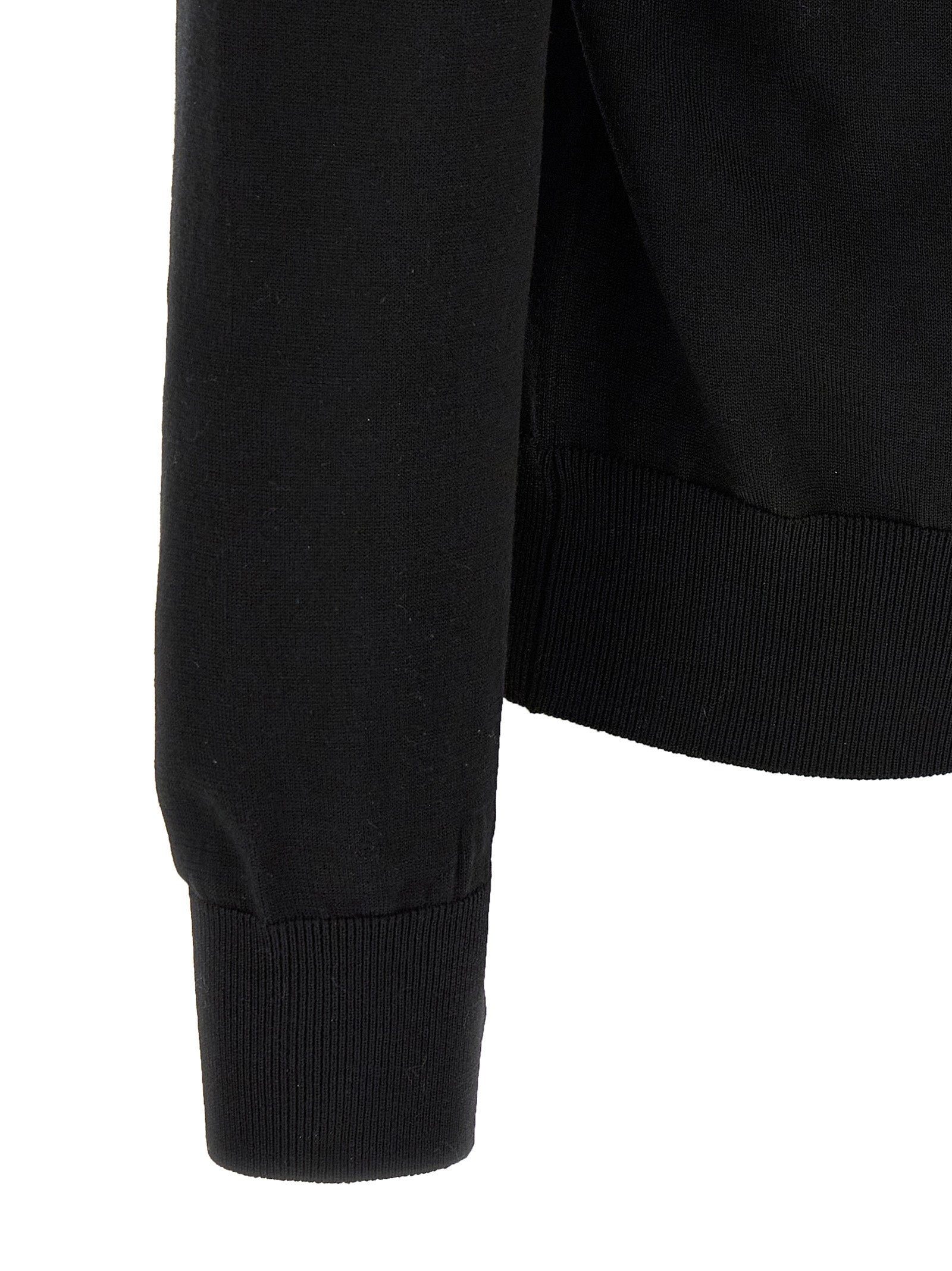 Dolce & Gabbana Black Virgin Wool Men's Cardigan