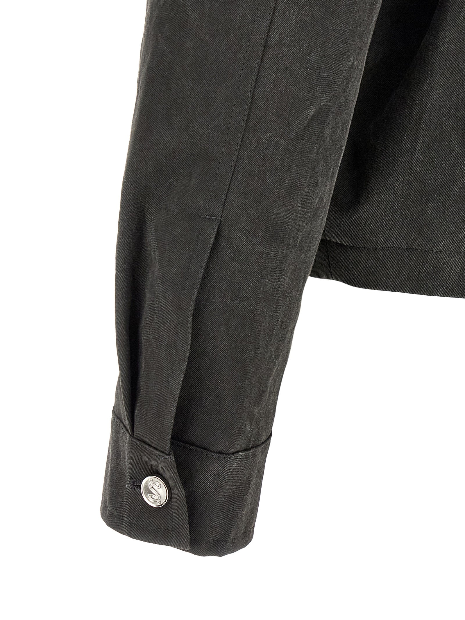 SÉFR Gray Cotton Full-Length Men's Jacket