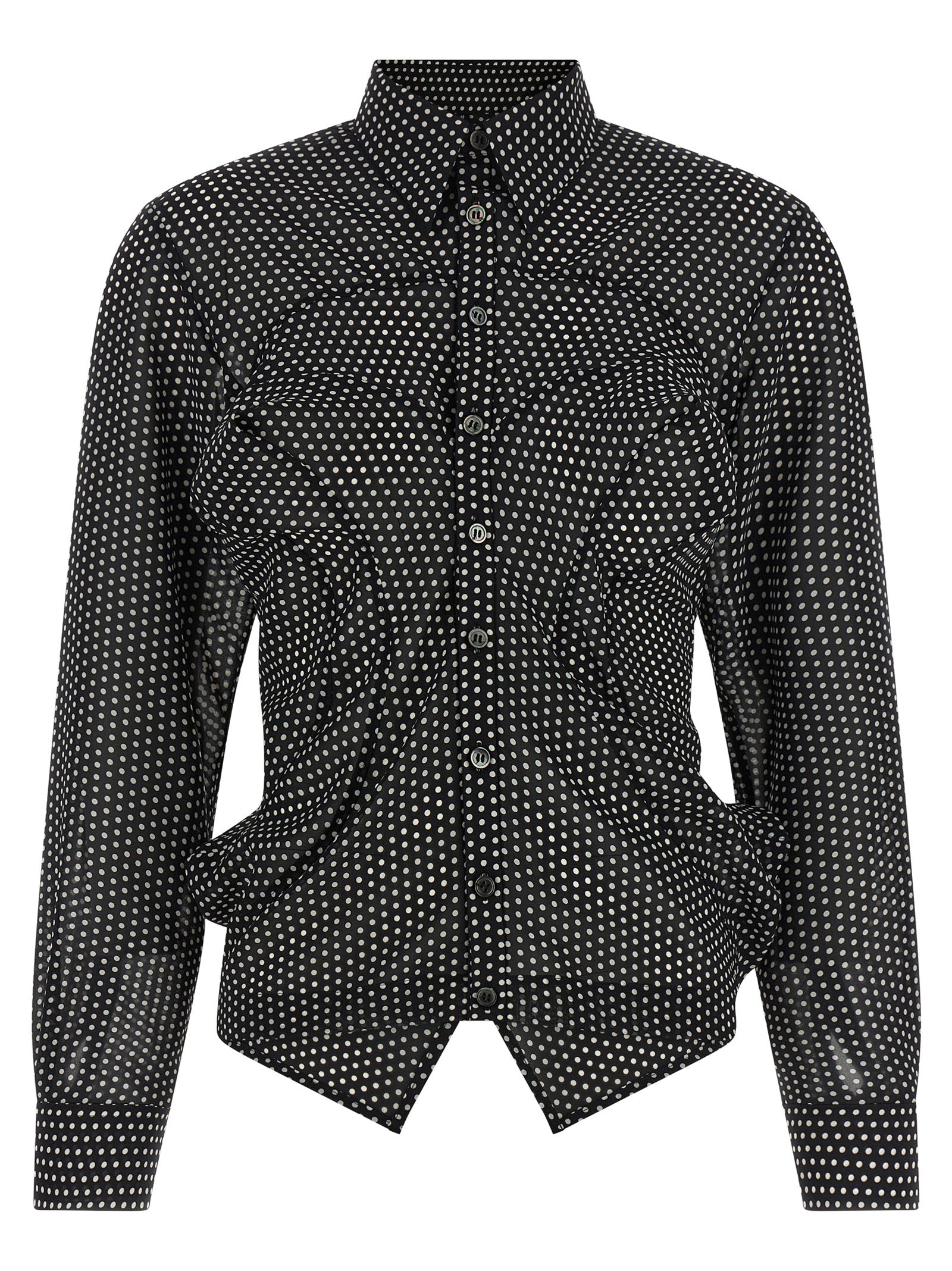 Junya Watanabe Bicolor Polyester Women's Blouse