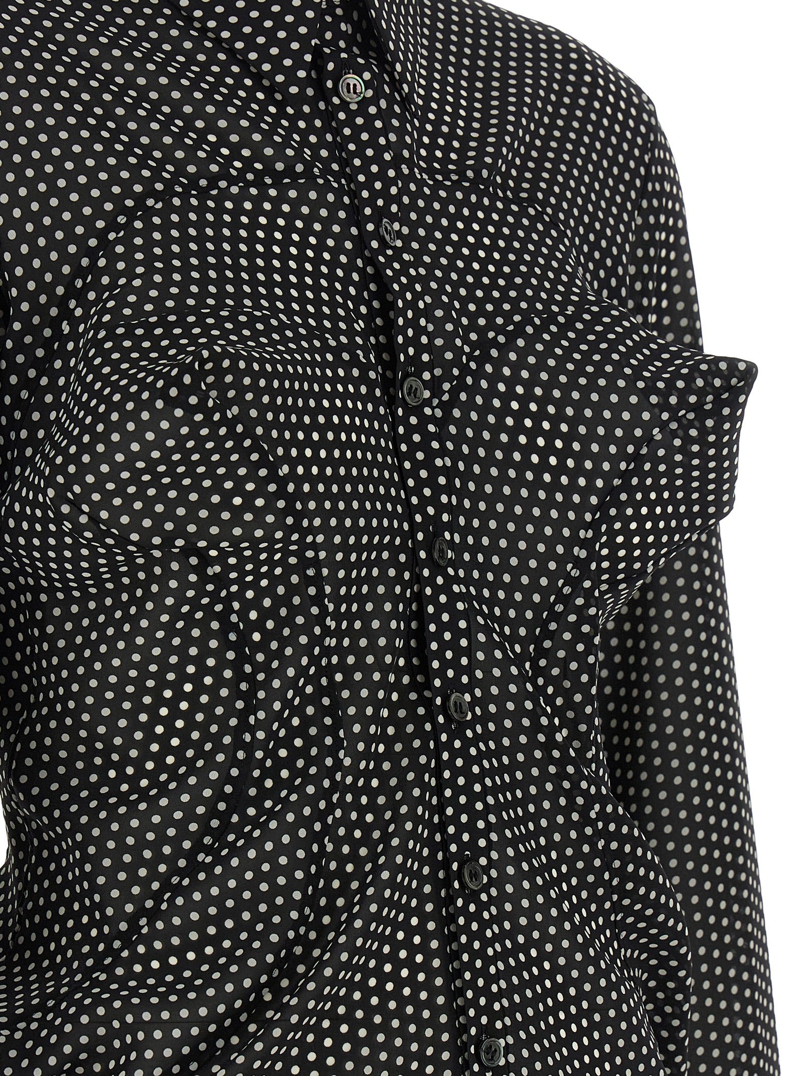 Junya Watanabe Bicolor Polyester Women's Blouse