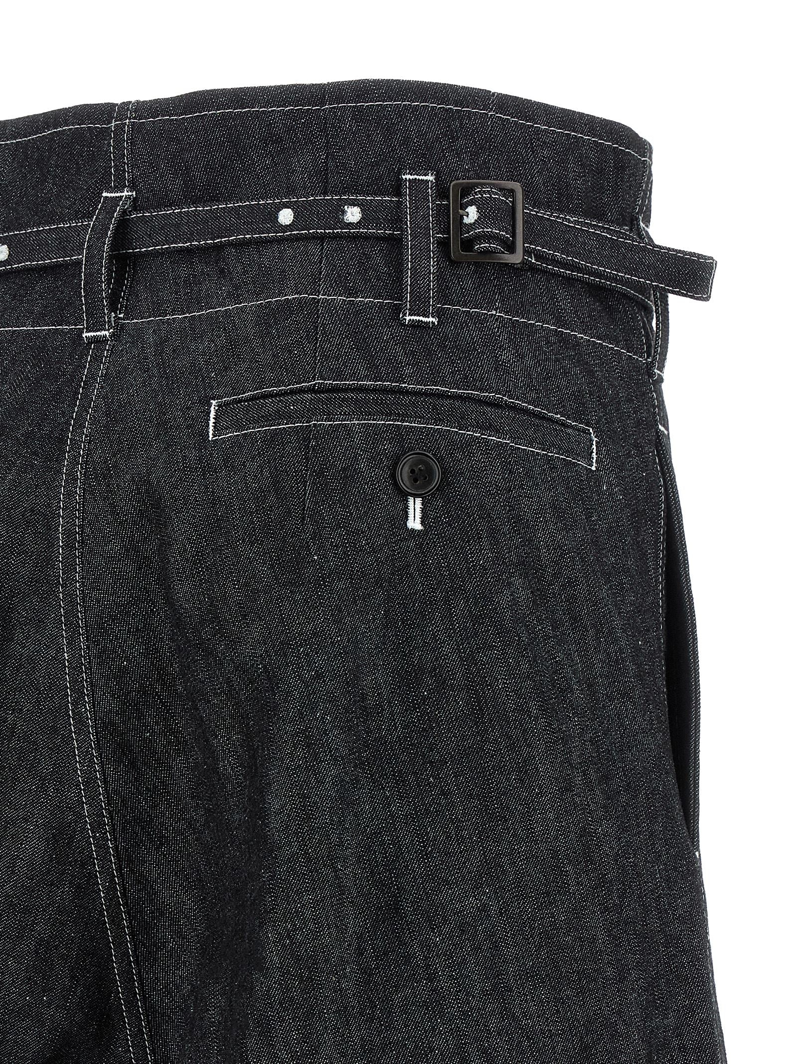 Junya Watanabe Black Cotton Bermuda Women's Shorts