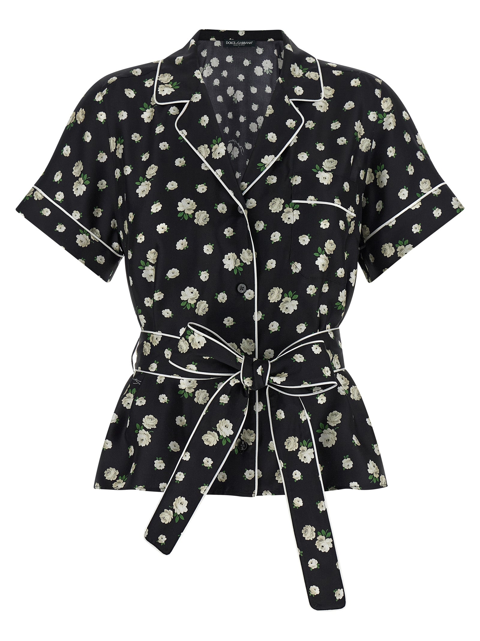 Dolce & Gabbana Black Silk Women's Blouse