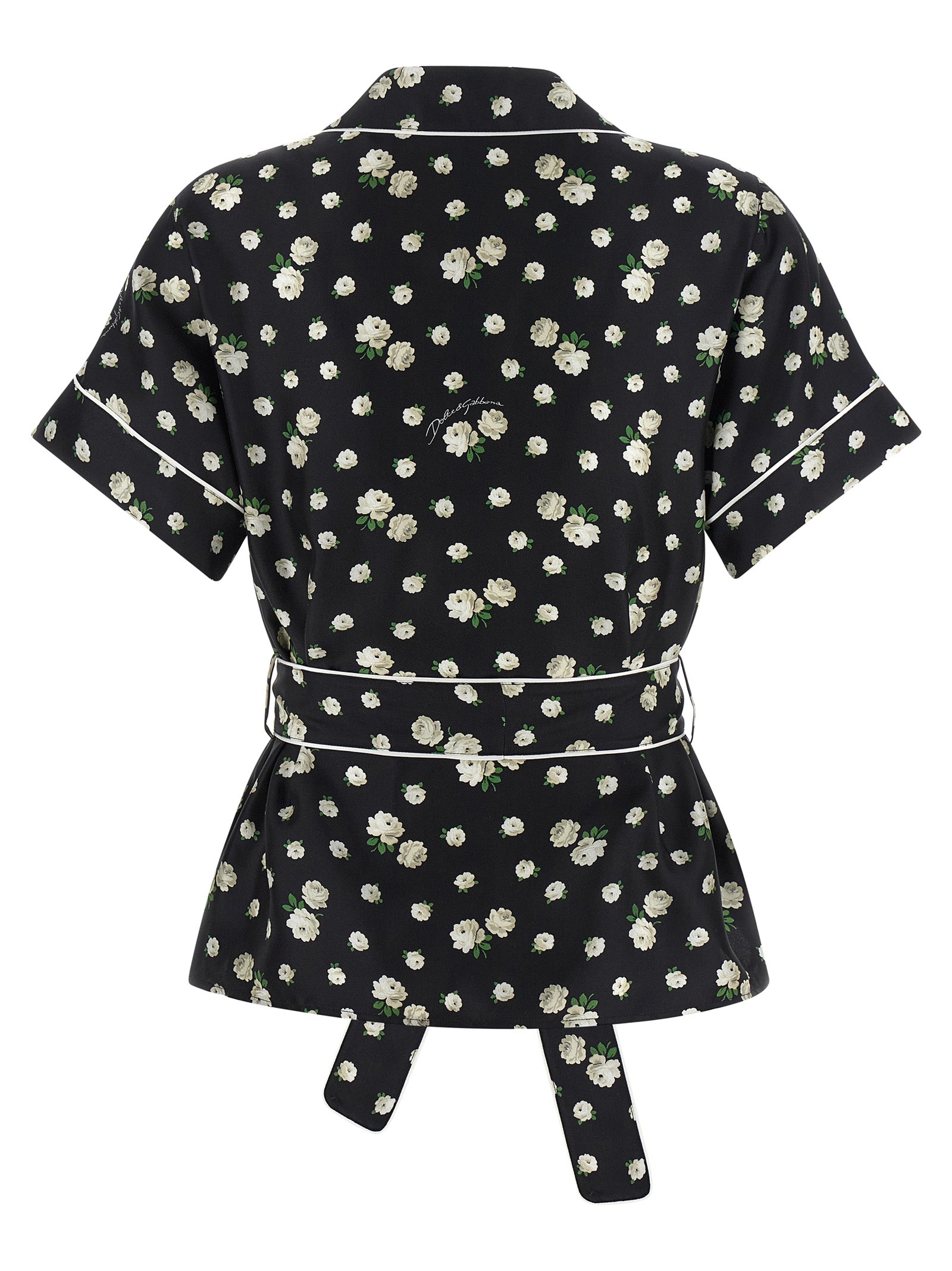 Dolce & Gabbana Black Silk Women's Blouse