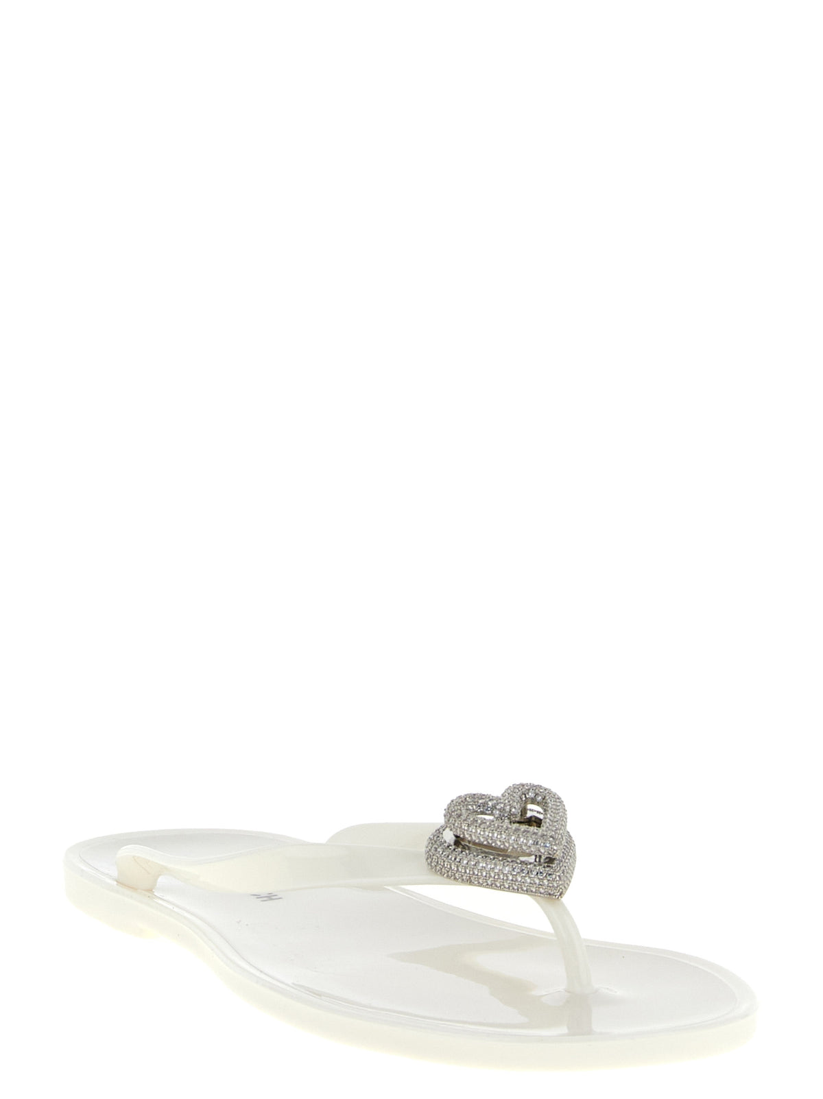 MACH & MACH White Pvc Women's Slides