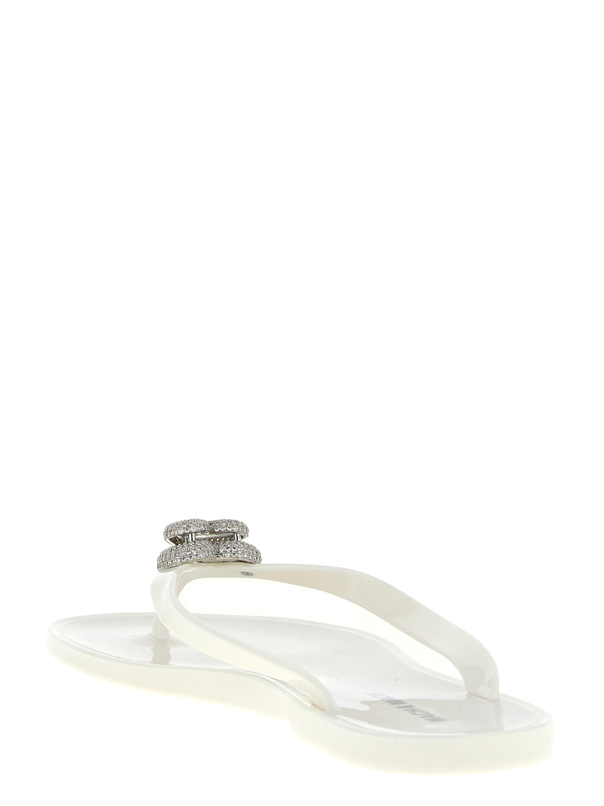 MACH & MACH White Pvc Women's Slides