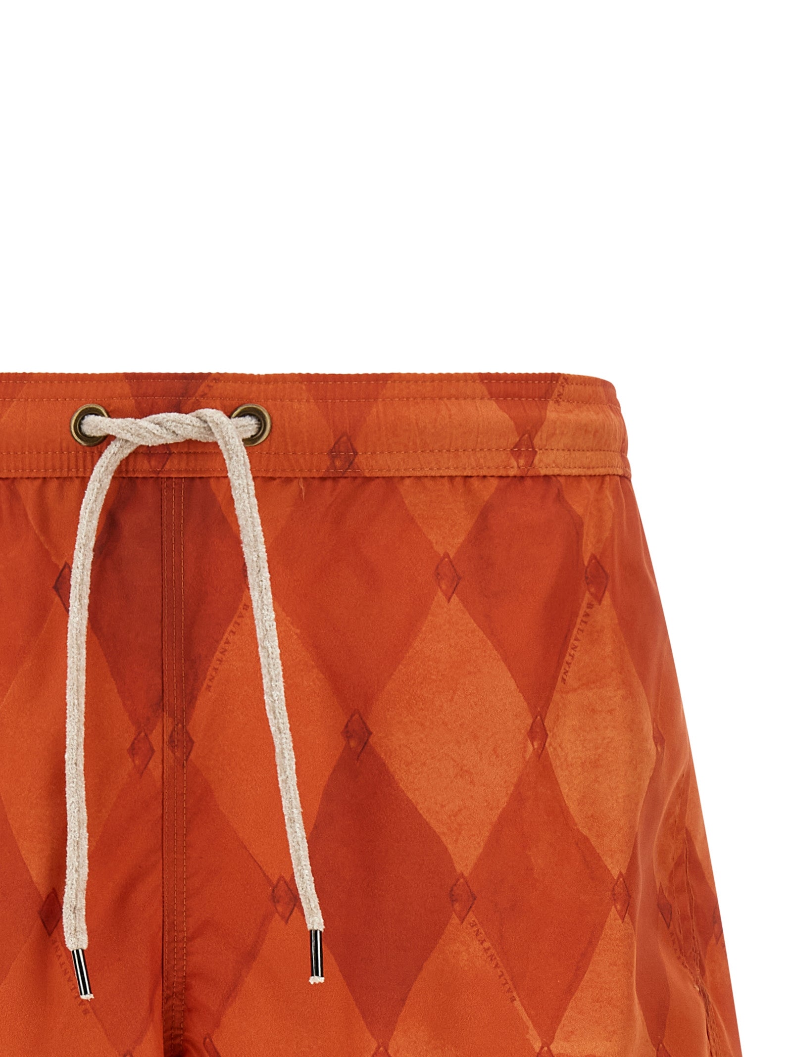 Ballantyne Orange Polyester Swim Men's Shorts