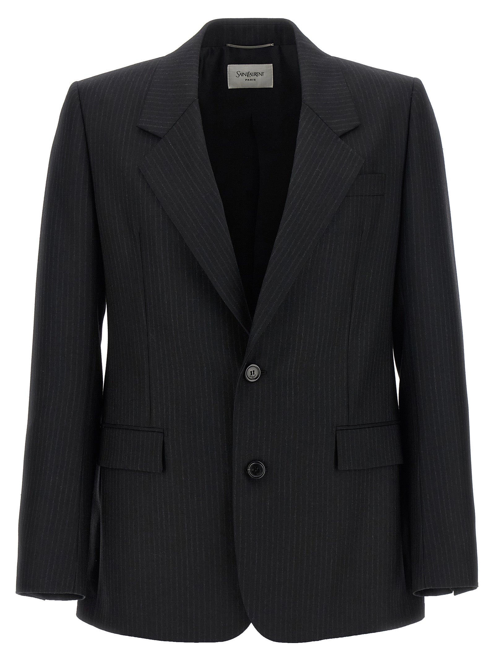 Saint Laurent Black Wool Men's Blazer