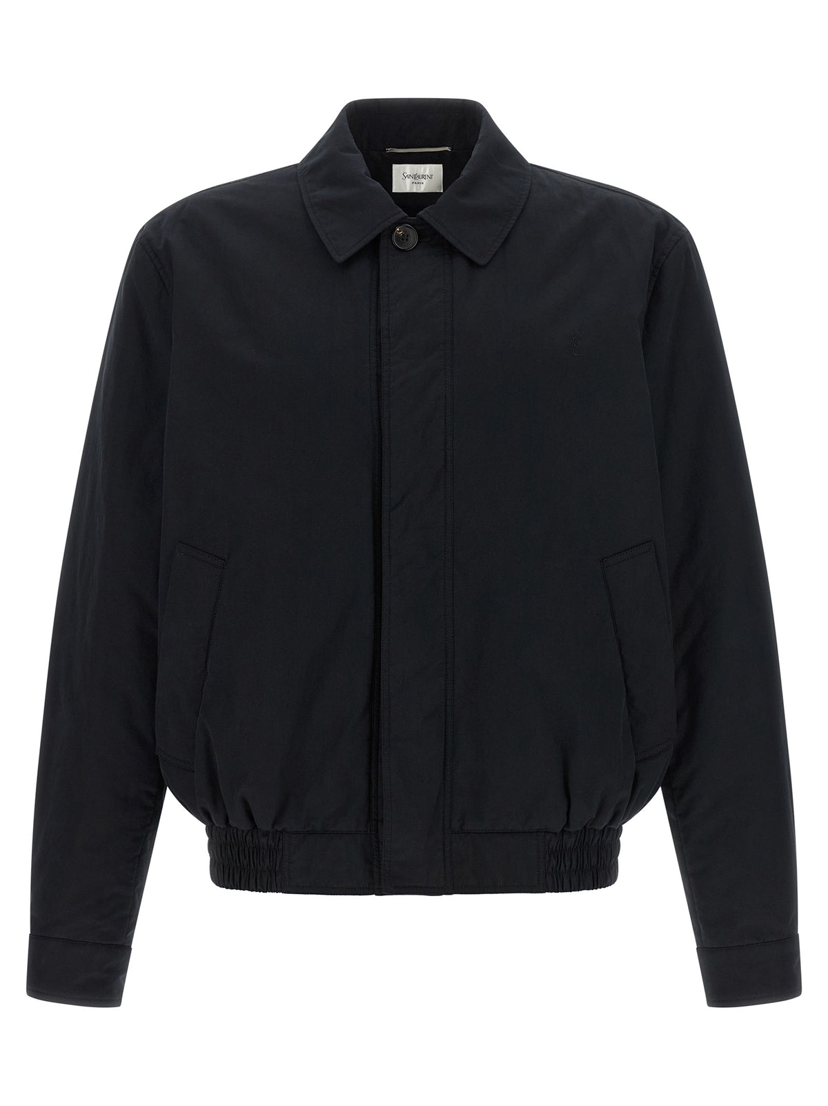 Saint Laurent Black Cotton Shell Men's Jacket