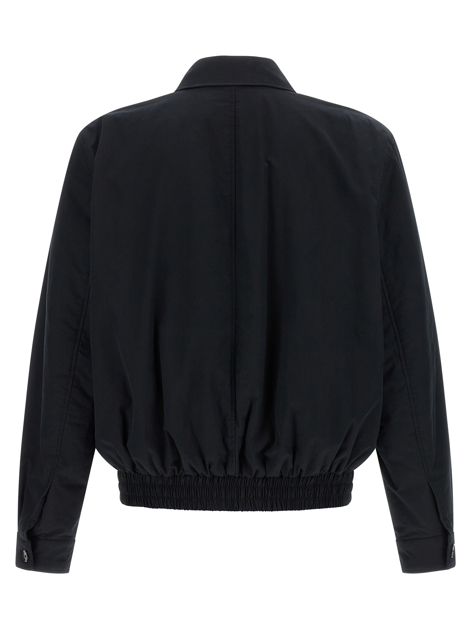 Saint Laurent Black Cotton Shell Men's Jacket