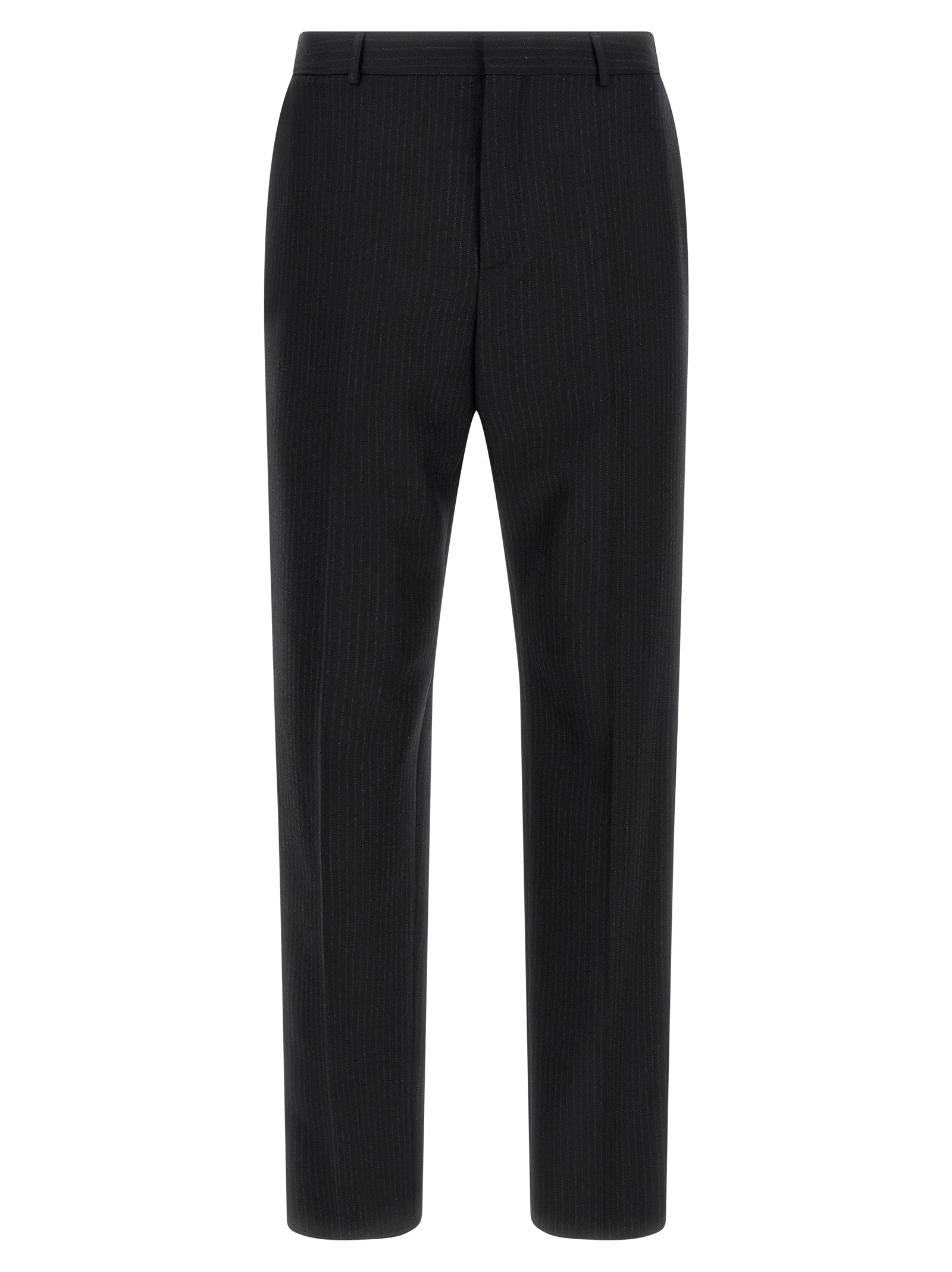 Saint Laurent Black Wool Dress Men's Pants