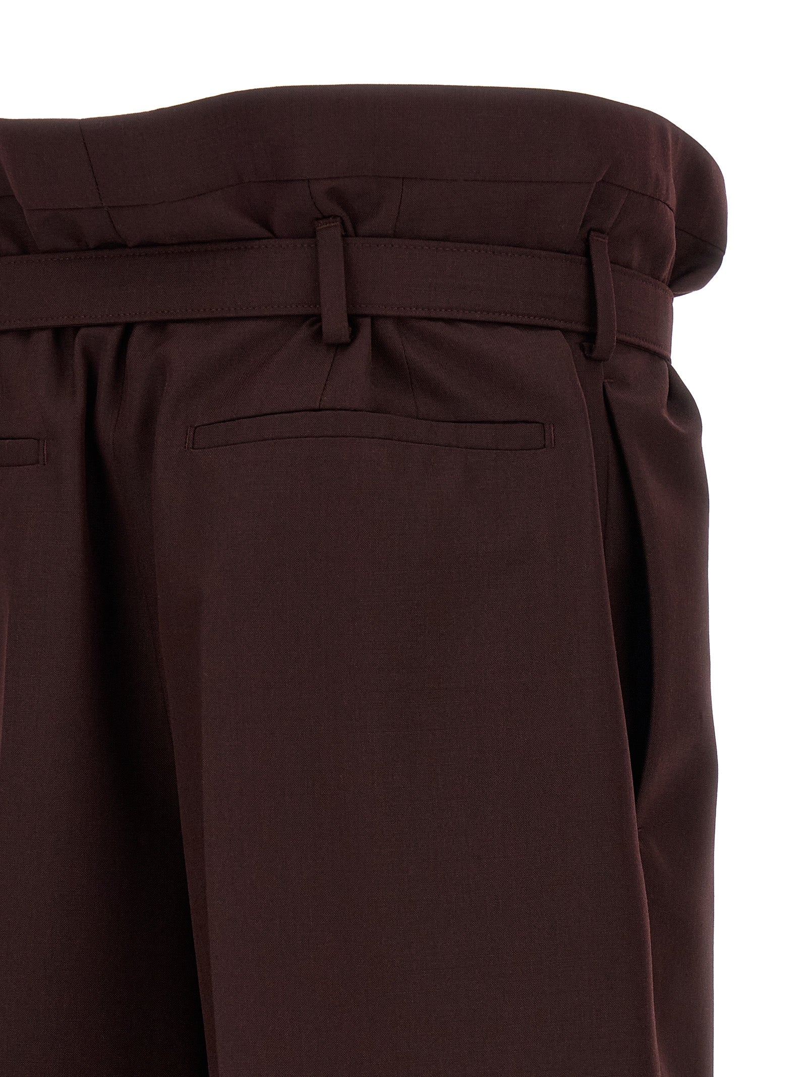 Saint Laurent Purple Wool Casual Men's Pants