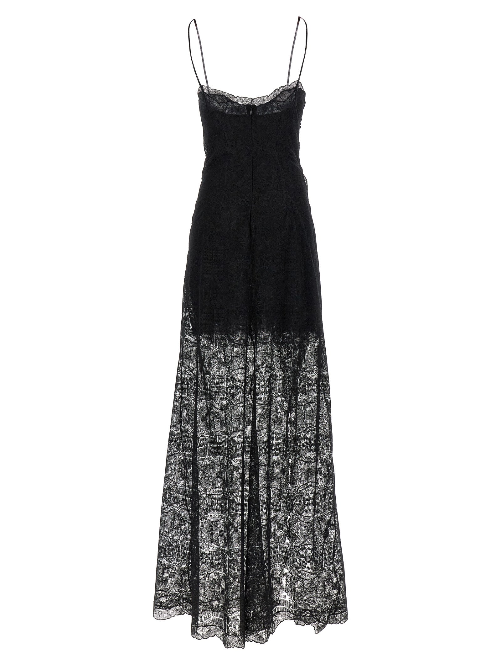 Ermanno Scervino Black Polyester Long Women's Dress