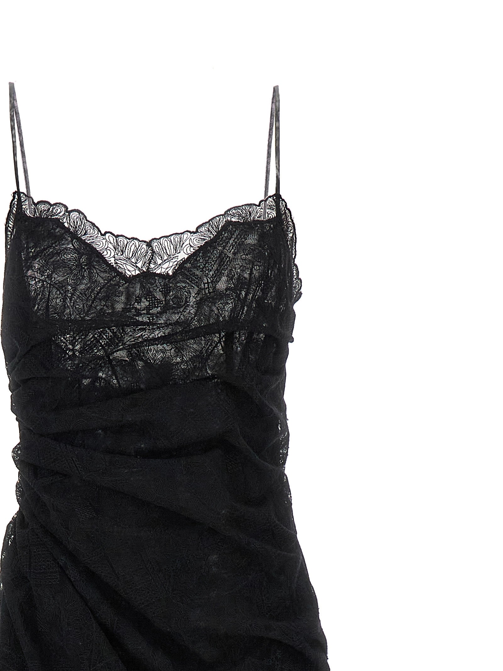Ermanno Scervino Black Polyester Long Women's Dress