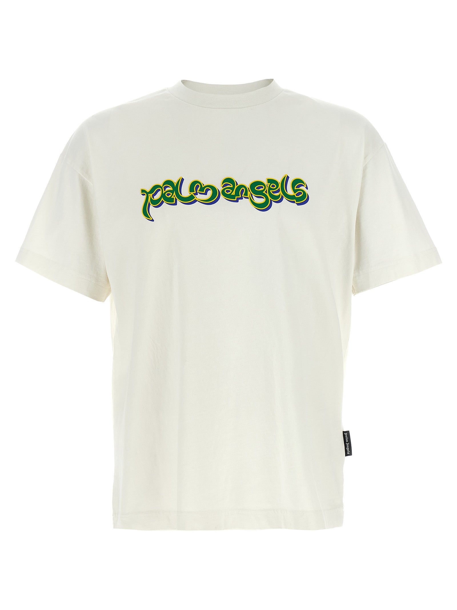Palm Angels White Cotton Men's T-Shirt
