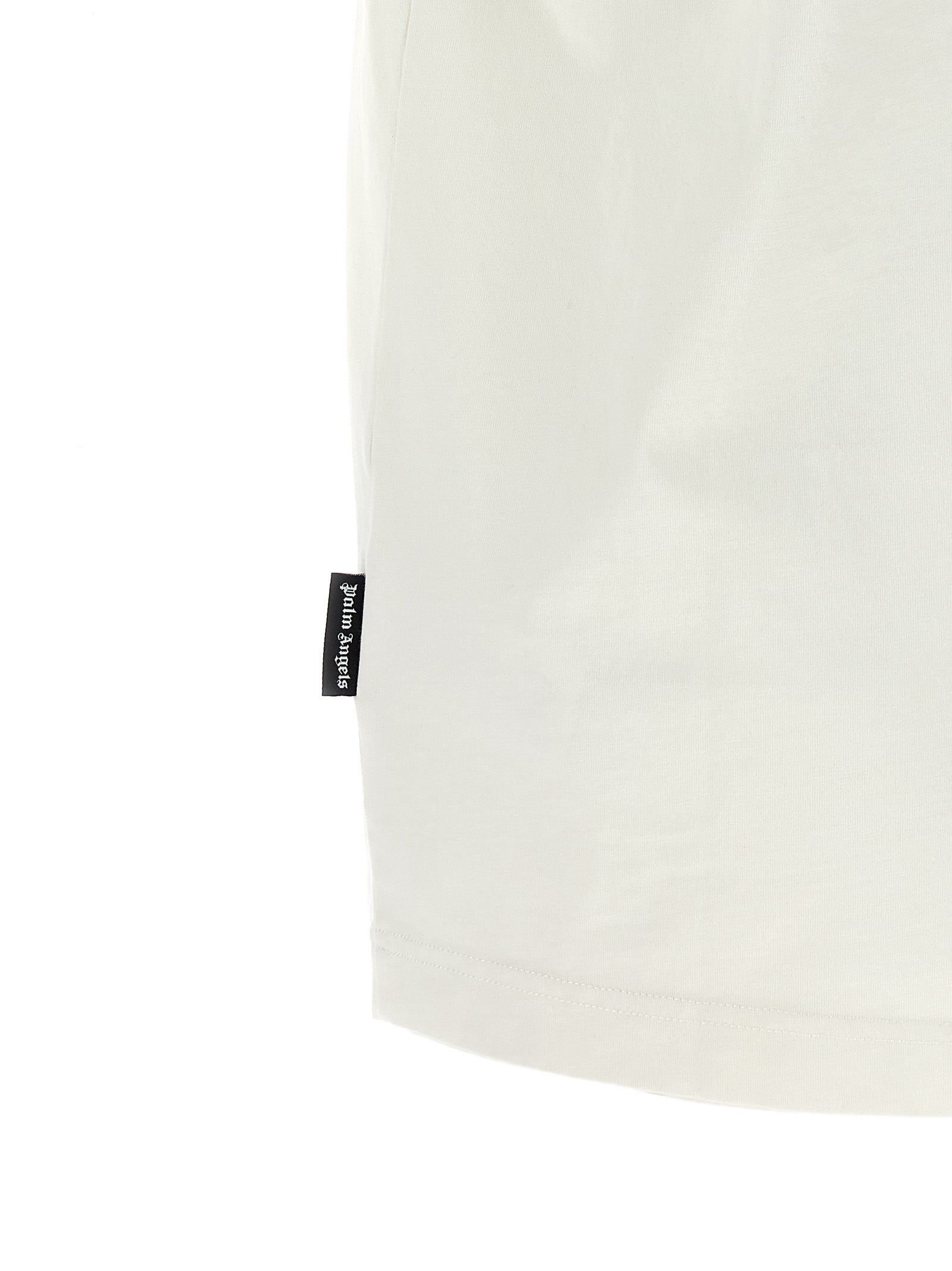 Palm Angels White Cotton Men's T-Shirt