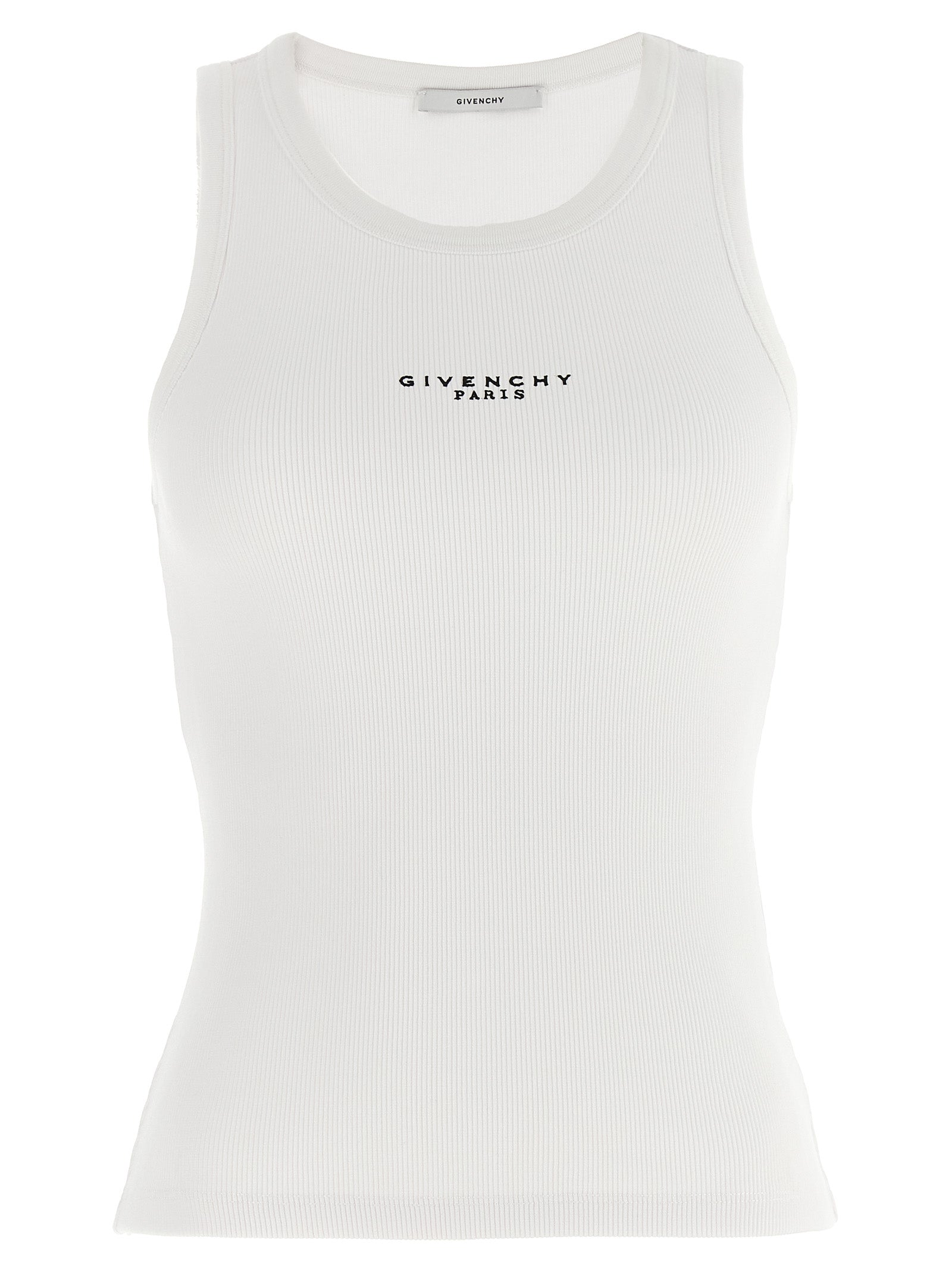 Givenchy White Cotton Sleeveles Women's T-Shirt