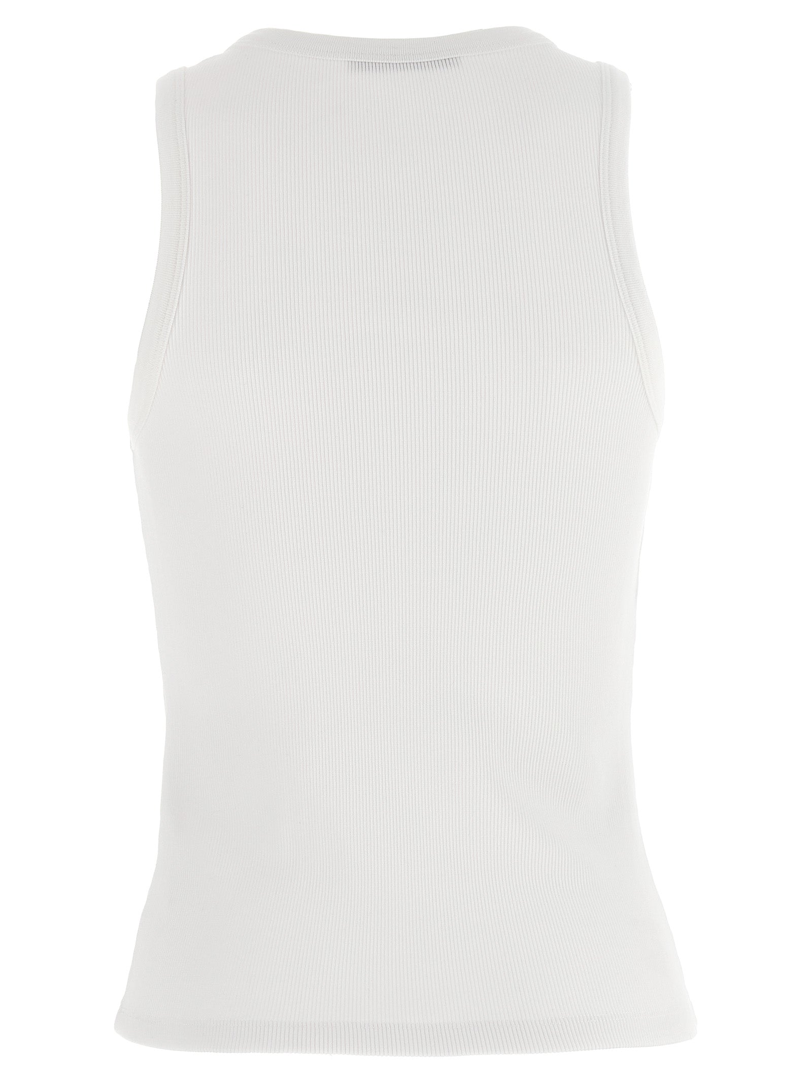 Givenchy White Cotton Sleeveles Women's T-Shirt