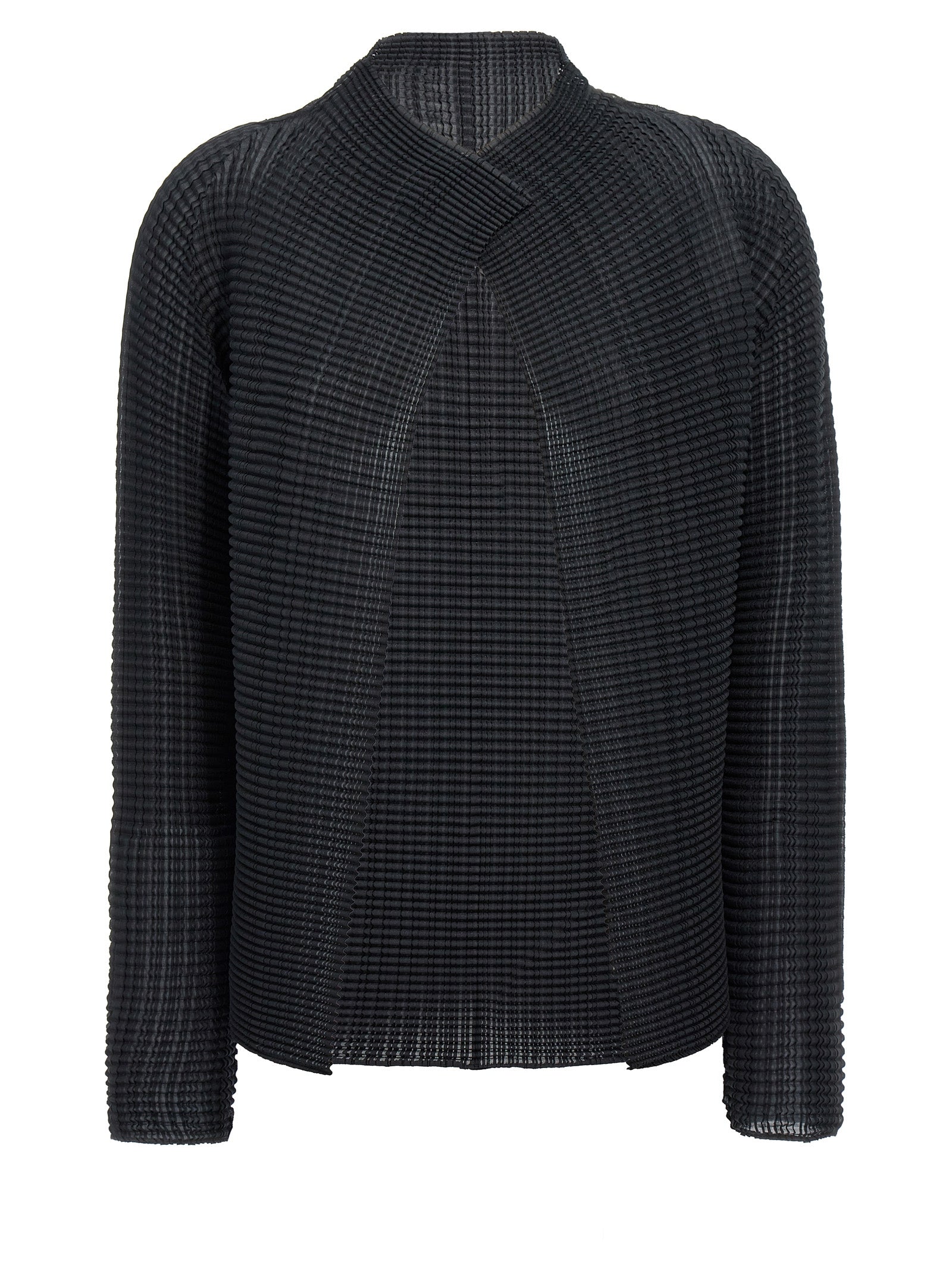 Issey Miyake Black Polyester Women's Cardigan