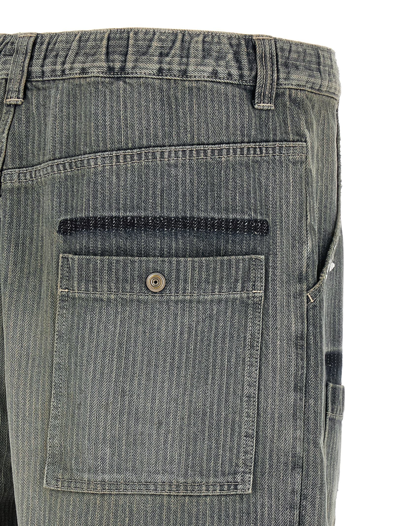 Maison Mihara Yasuhiro Blue Cotton Tapered Men's Jeans