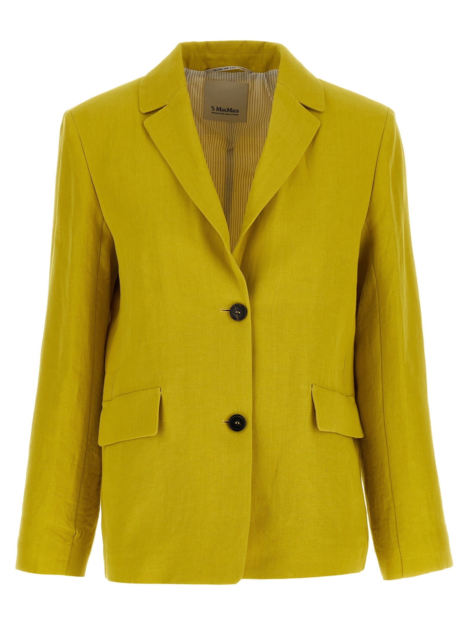 'S Max Mara Bicolor Linen Women's Blazer