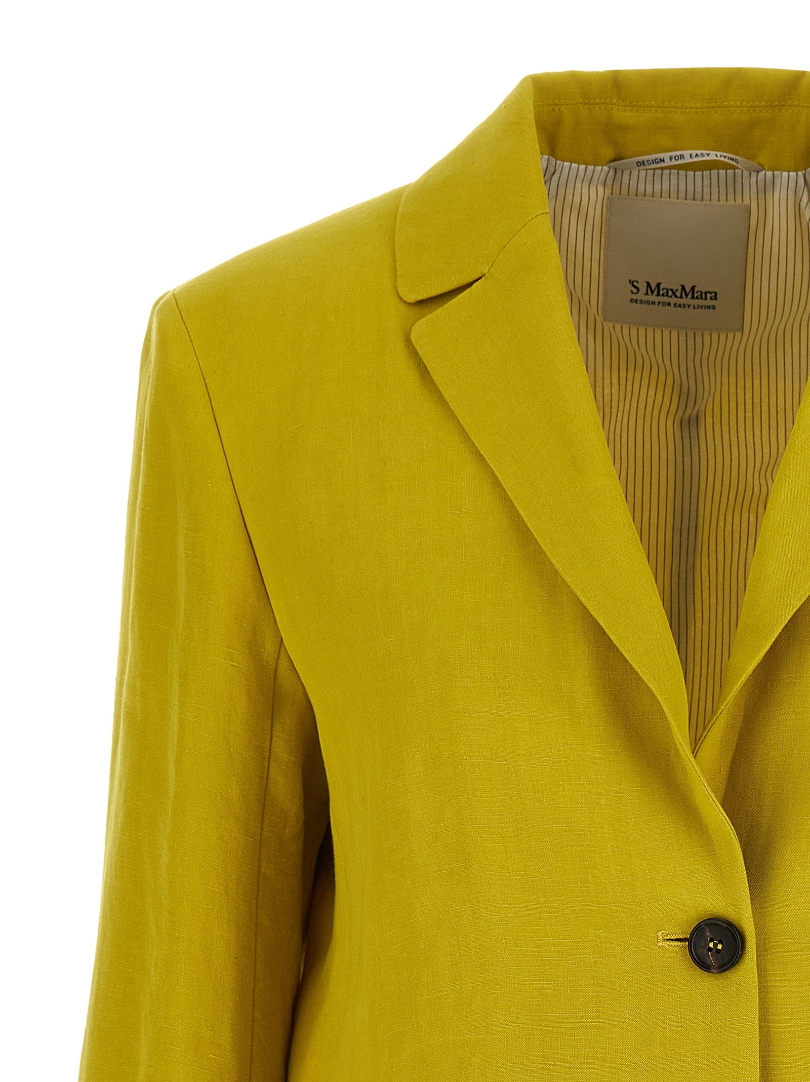 'S Max Mara Bicolor Linen Women's Blazer