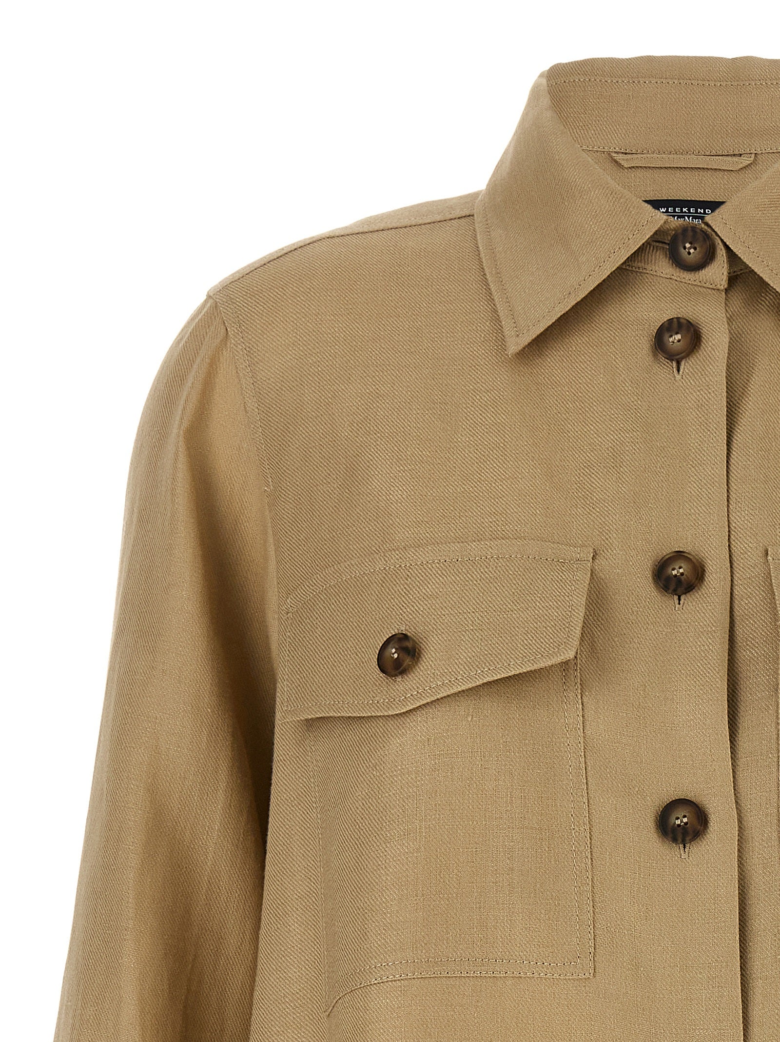 Max Mara Beige Linen Women's Blouse