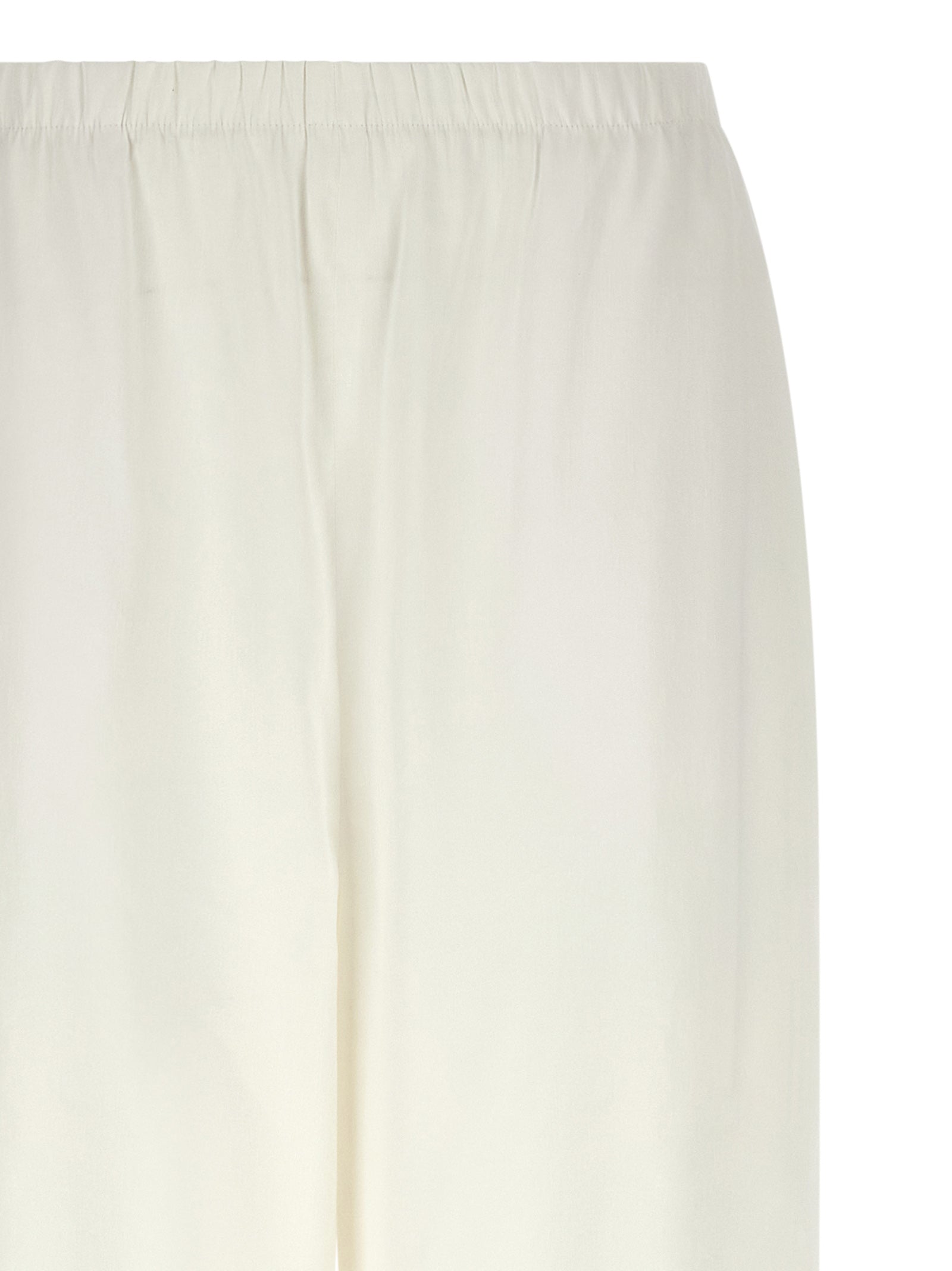 Max Mara White Linen Casual Women's Pants